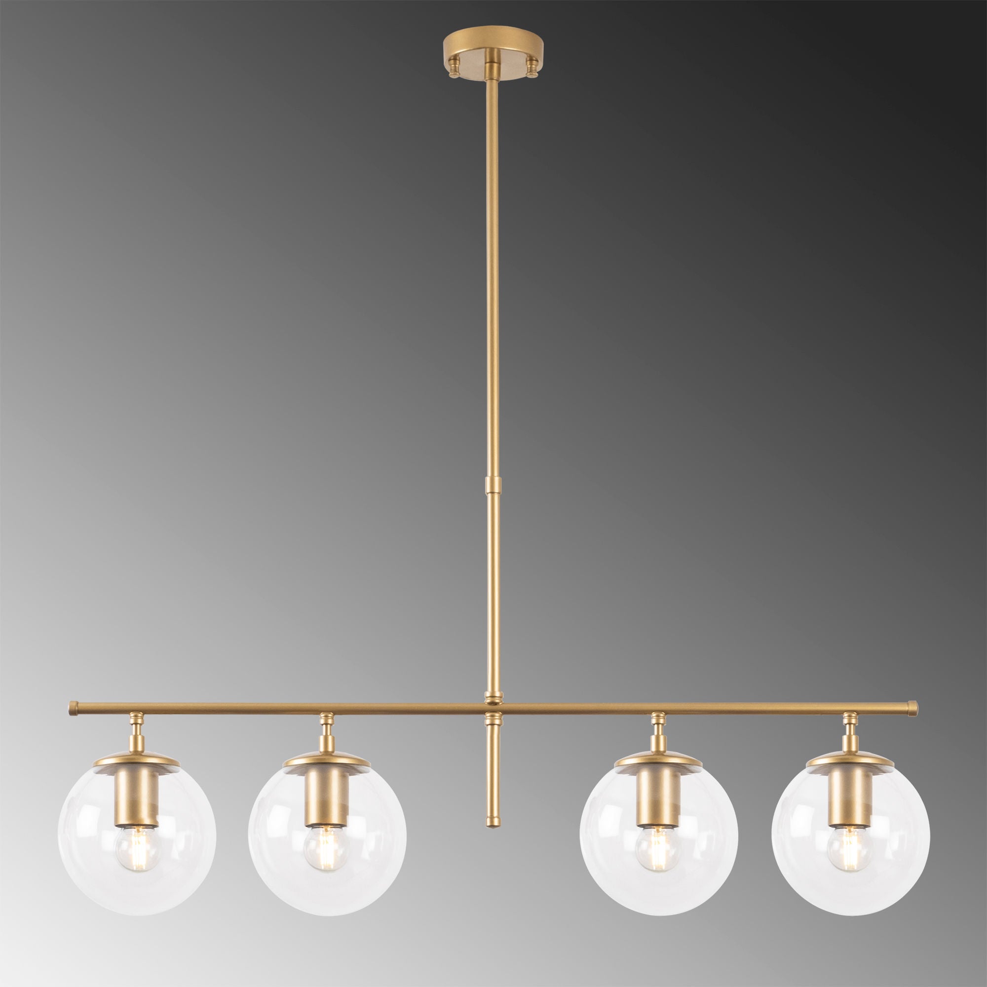 Verleihen Sie Ihrem Raum mit der Roe Pendelleuchte in glänzendem Gold von Opviq einen Hauch von Luxus und skandinavischem Flair. Ideal für stilvolle Akzente!