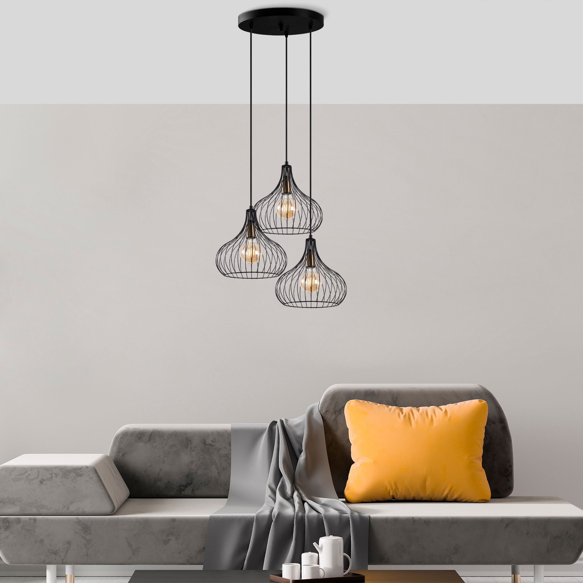 Erleben Sie die Teldamla Pendelleuchte in Schwarz Antiquität von Opviq – ein zeitloses Design, das Eleganz und Wärme in Ihr Zuhause bringt.