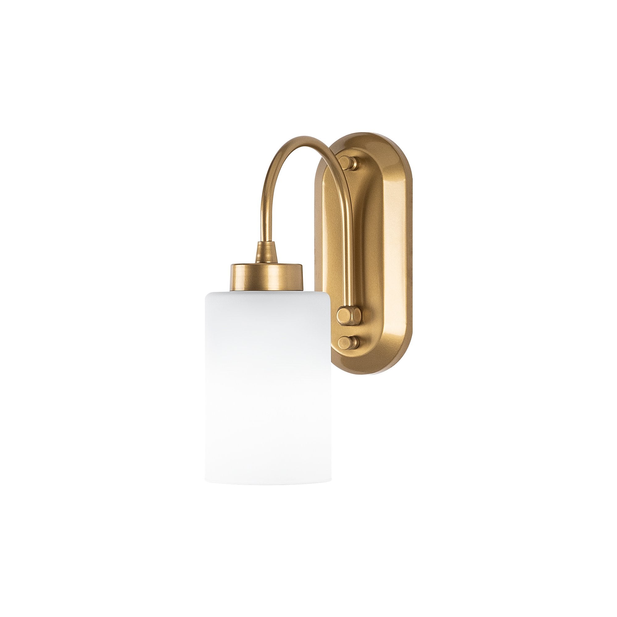 Elegante Hemikilo Wandleuchte in Gold von Opviq, die Metall und Glas harmonisch vereint und jedem Raum einen luxuriösen Akzent verleiht.