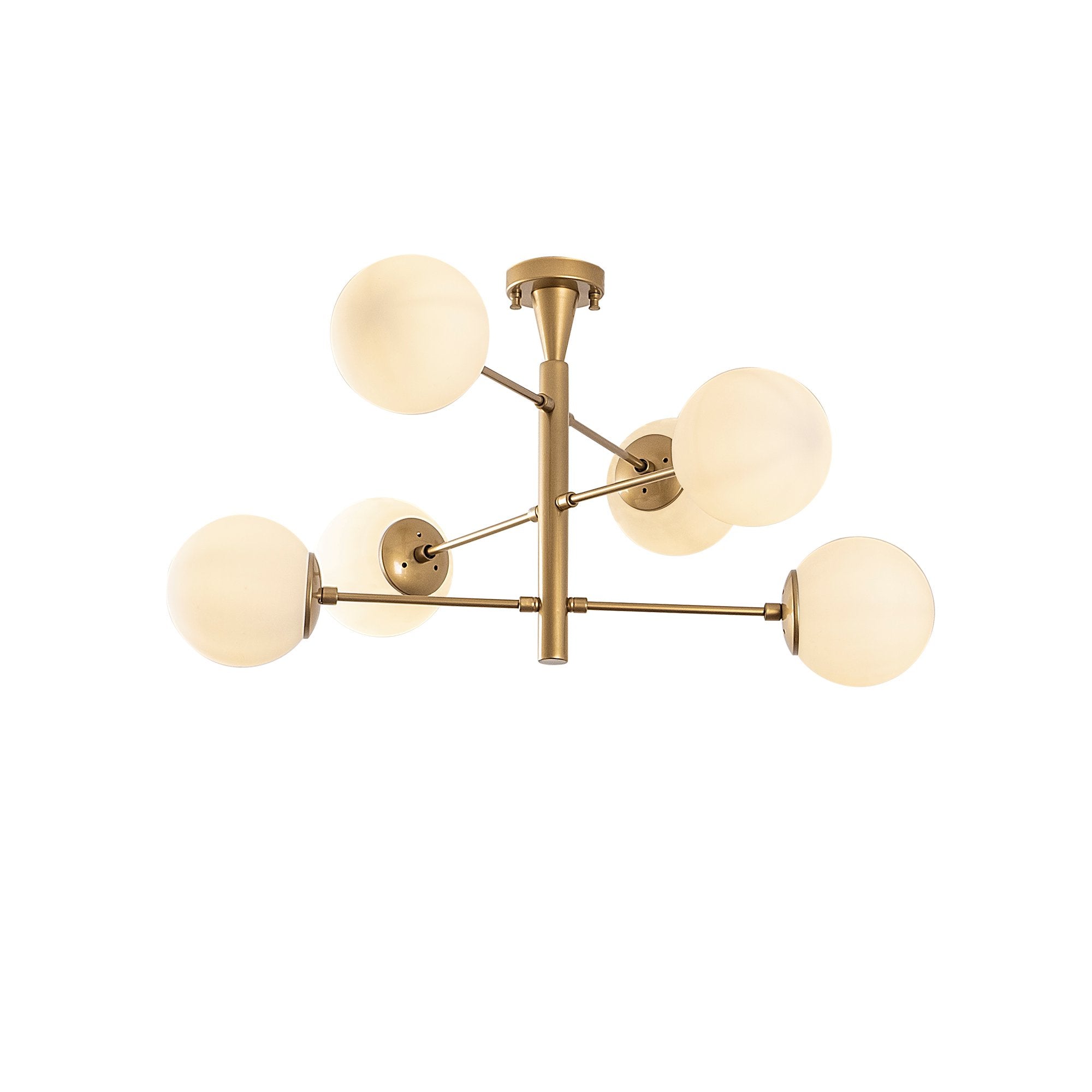 Elegante Arge Deckenleuchte in Gold von Opviq, die stilvolles Licht und moderne Ästhetik in jeden Raum zaubert.