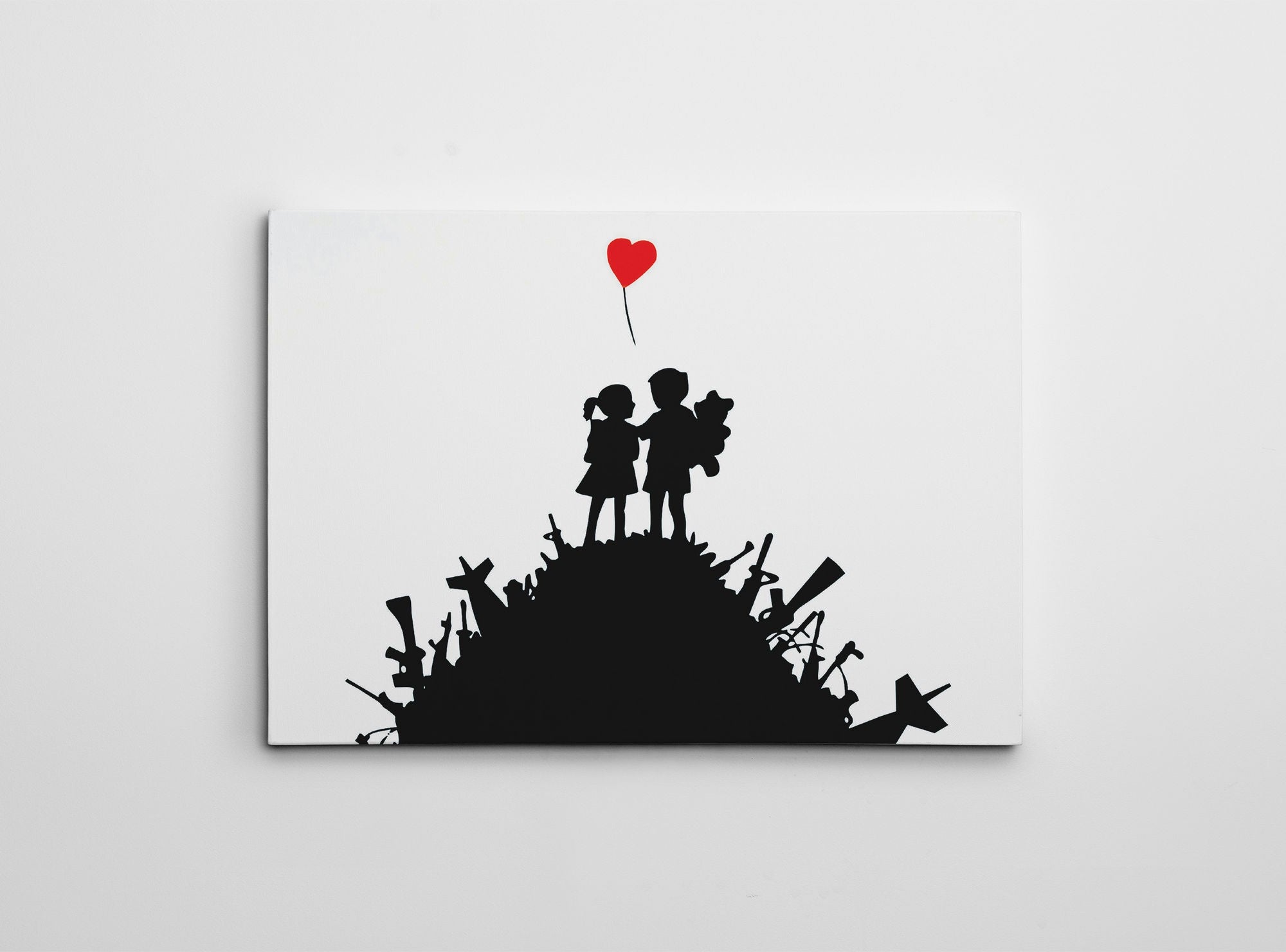 Bringen Sie Farbe und Emotionen in Ihr Zuhause mit dem beeindruckenden gerahmten Leinwandbild WY140 (70 x 100) von Wallity.
