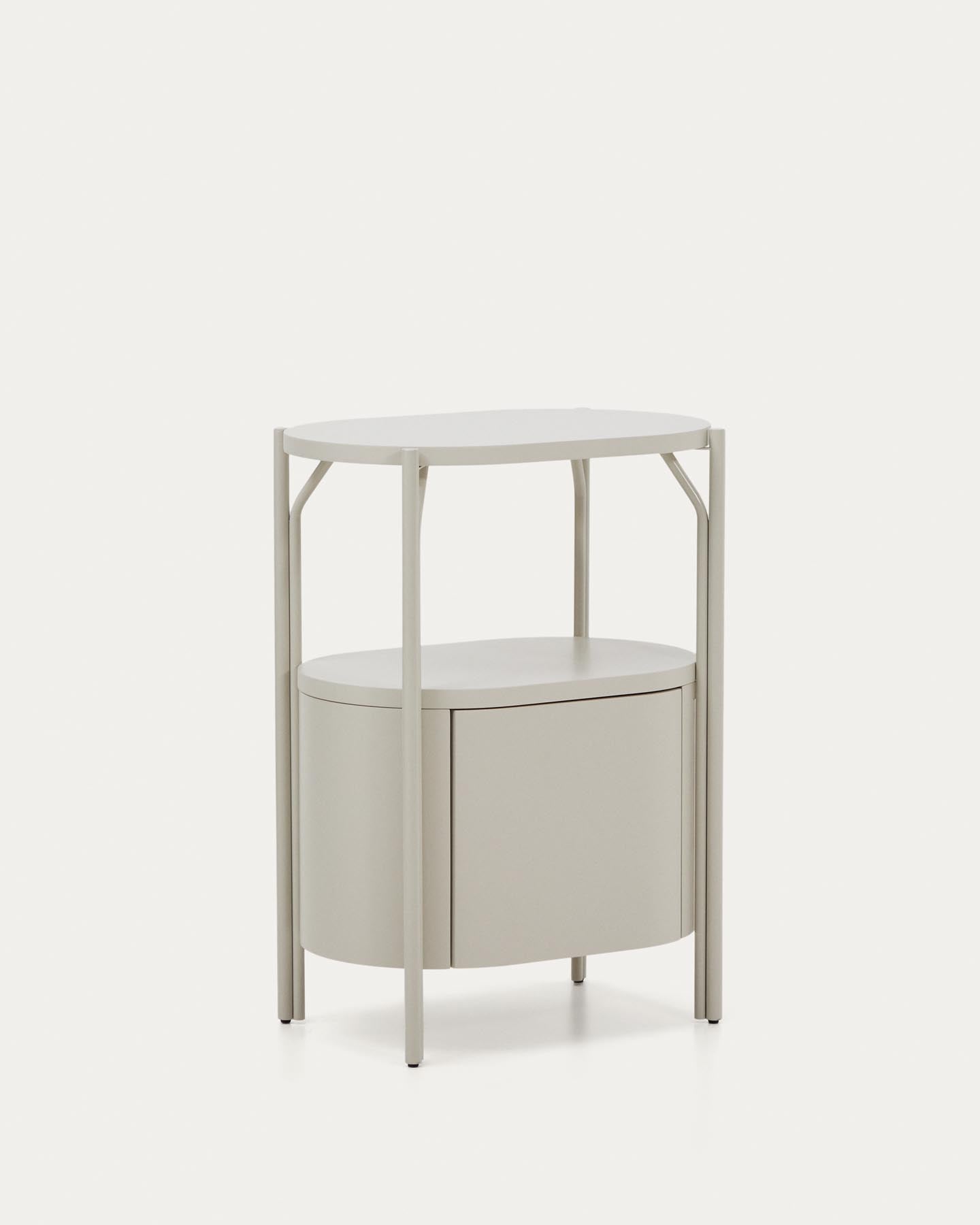 Elegantes Badezimmermöbel Arely mit robustem Stahlgestell und hochwertiger, weißer MDF-Oberfläche, ideal für moderne Badezimmergestaltung, 60 x 40 cm.