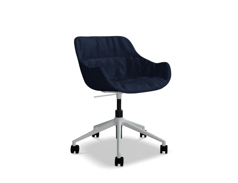 Baltic Soft Duo BL5P22 - Stuhl mit Höhenverstellung in Grau präsentiert im Onlineshop von KAQTU Design AG. Dreh-Schalenstuhl mit Rollen ist von Mdd