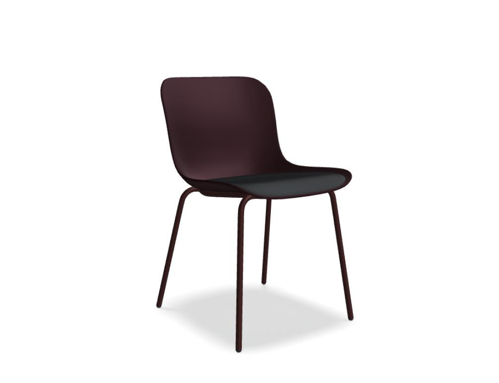 Baltic 2 Remix BLK3P1 - Stuhl 4-Bein-Gestell in  präsentiert im Onlineshop von KAQTU Design AG. Stuhl ist von Mdd
