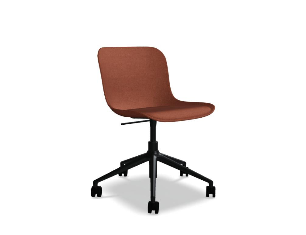 Baltic 2 Classic BLK4P22 - Stuhl mit Höhenverstellung in Anthrazit präsentiert im Onlineshop von KAQTU Design AG. Dreh-Schalenstuhl mit Rollen ist von Mdd