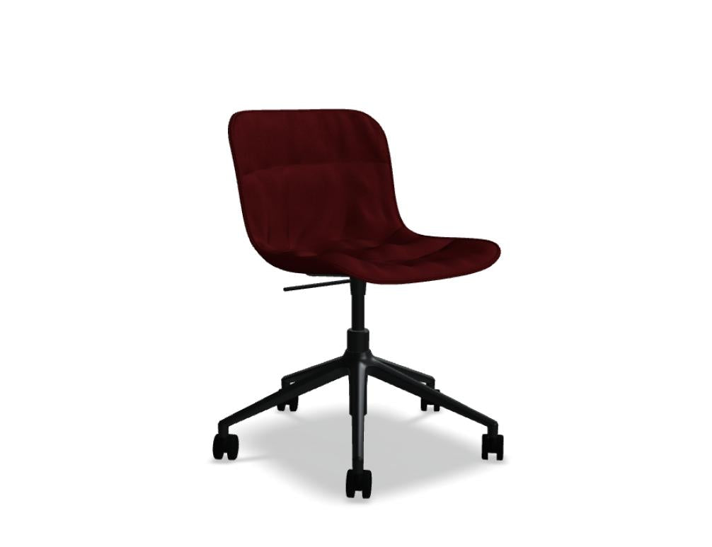 Baltic 2 Soft Duo BLK5P22 - Stuhl mit Höhenverstellung in Anthrazit präsentiert im Onlineshop von KAQTU Design AG. Dreh-Schalenstuhl mit Rollen ist von Mdd