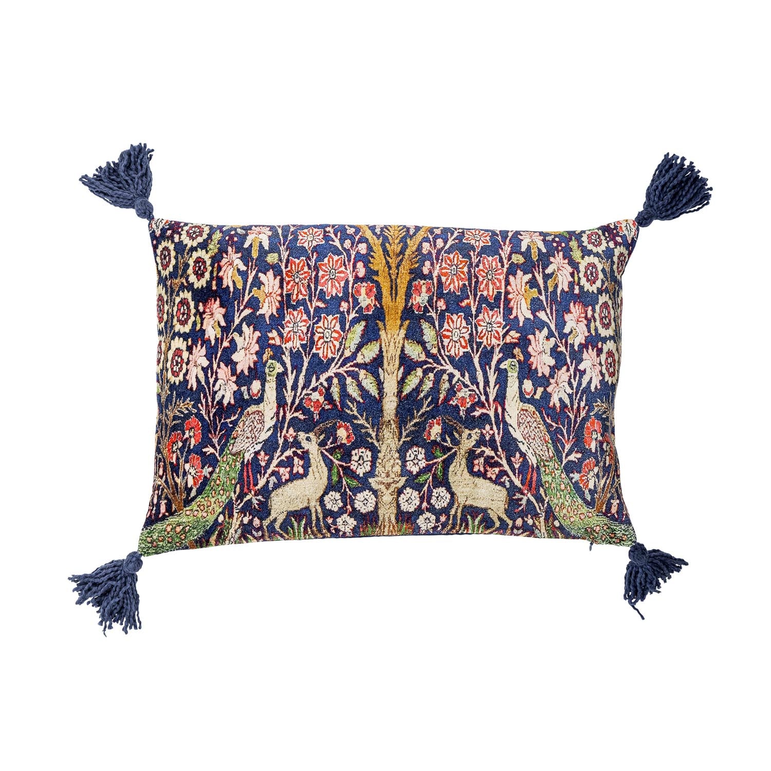 Adya Kissen, Blau, Viskose in Blau präsentiert im Onlineshop von KAQTU Design AG. Deko Kissen ist von Creative Collection