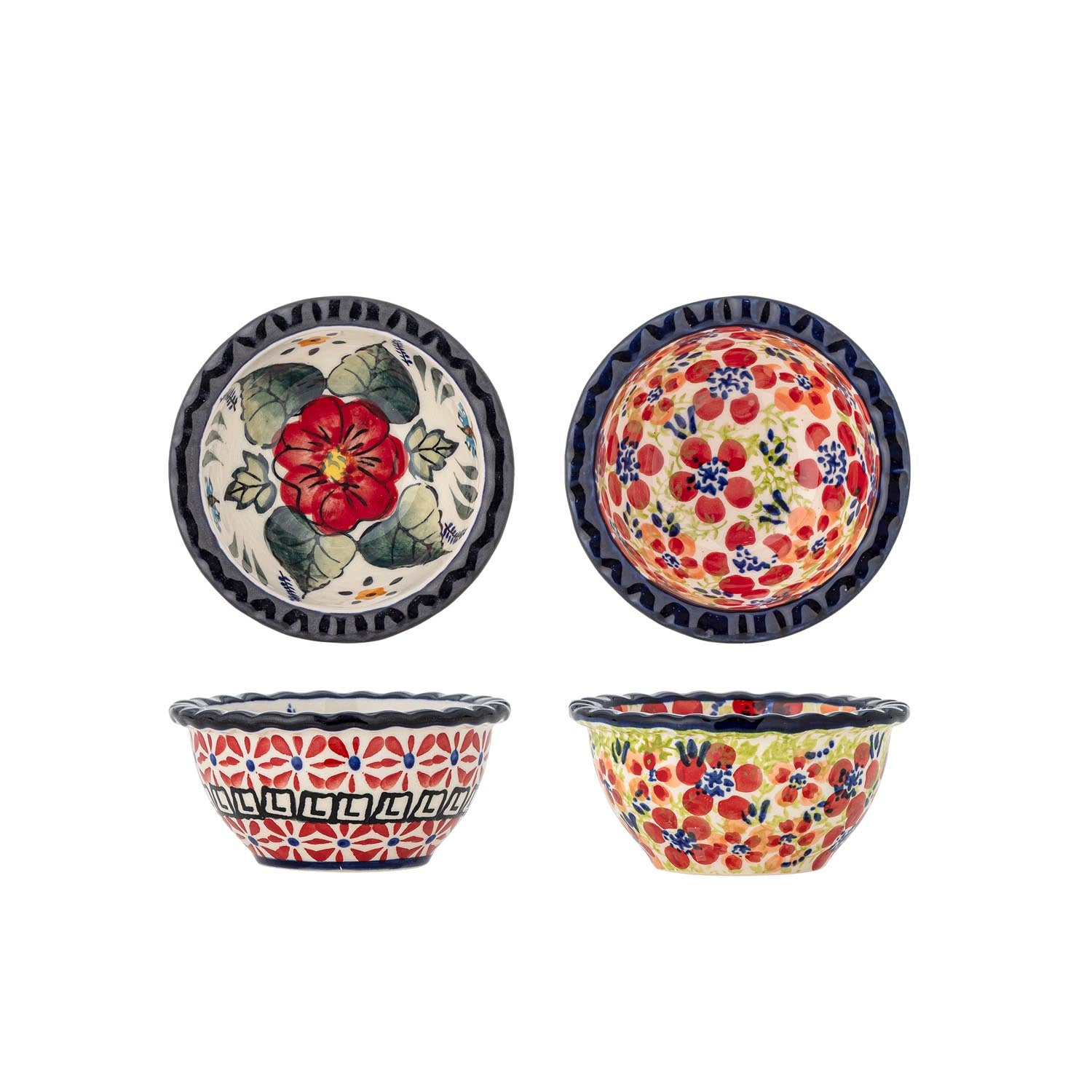 Florist Schale, Rot, Steingut in Rot präsentiert im Onlineshop von KAQTU Design AG. Schale ist von Creative Collection