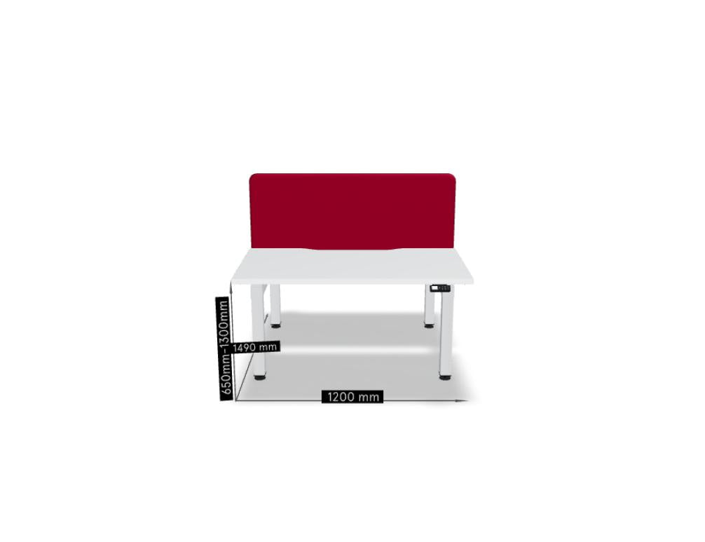 Ogi Drive Bench BOD672 - Doppelschreibtisch mit elektrischer Höhenverstellung, zweimotoriges Gestell in Honigeiche präsentiert im Onlineshop von KAQTU Design AG. Schreibtisch ist von Mdd