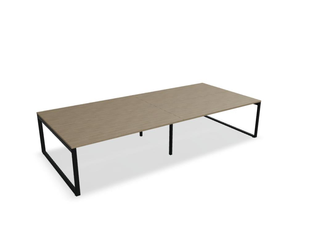 Ogi Q Bench BOQ35E2 - Doppelschreibtisch in Honigeiche präsentiert im Onlineshop von KAQTU Design AG. Schreibtisch ist von Mdd