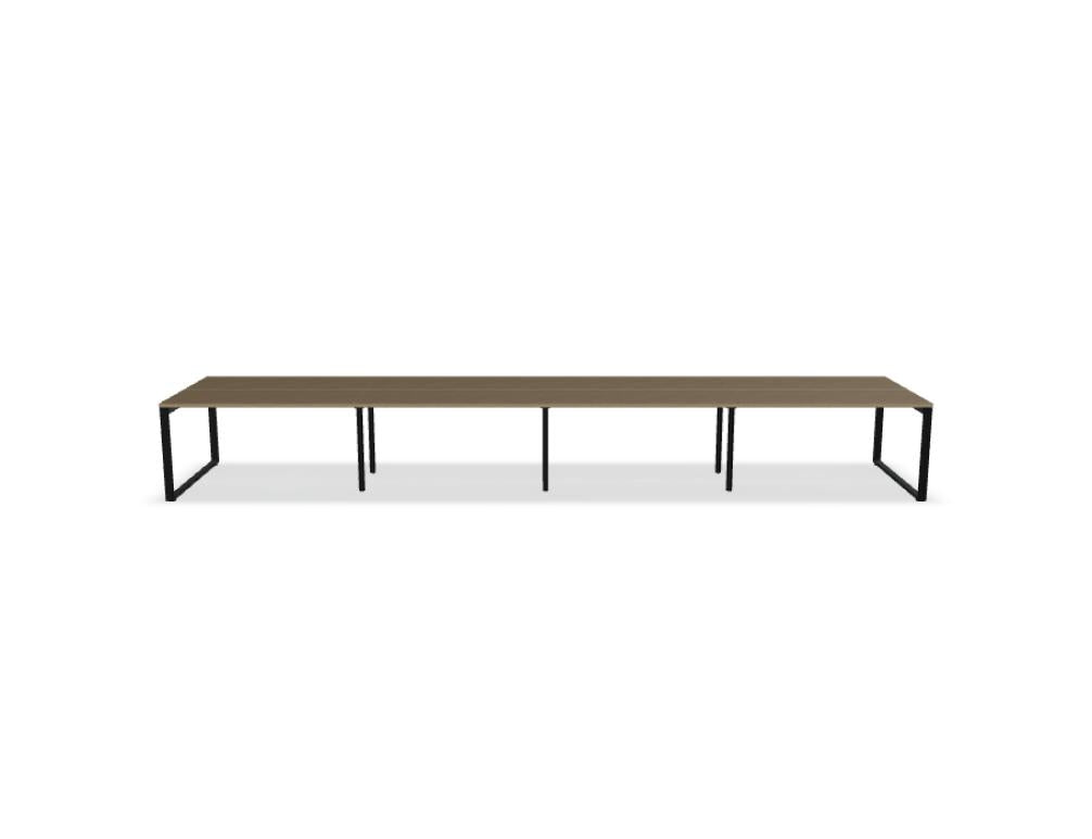 Ogi Q Bench BOQ54E4 - Doppelschreibtisch in Honigeiche präsentiert im Onlineshop von KAQTU Design AG. Schreibtisch ist von Mdd