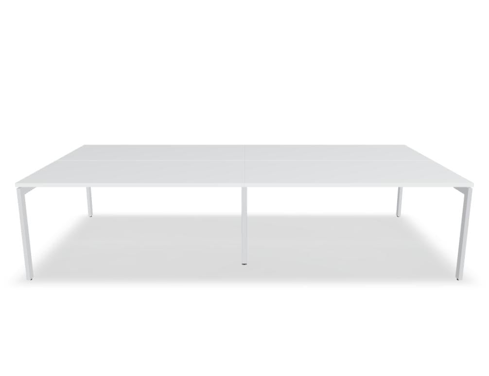 Ogi U Bench BOU34E2 - Doppelschreibtisch in Honigeiche präsentiert im Onlineshop von KAQTU Design AG. Schreibtisch ist von Mdd