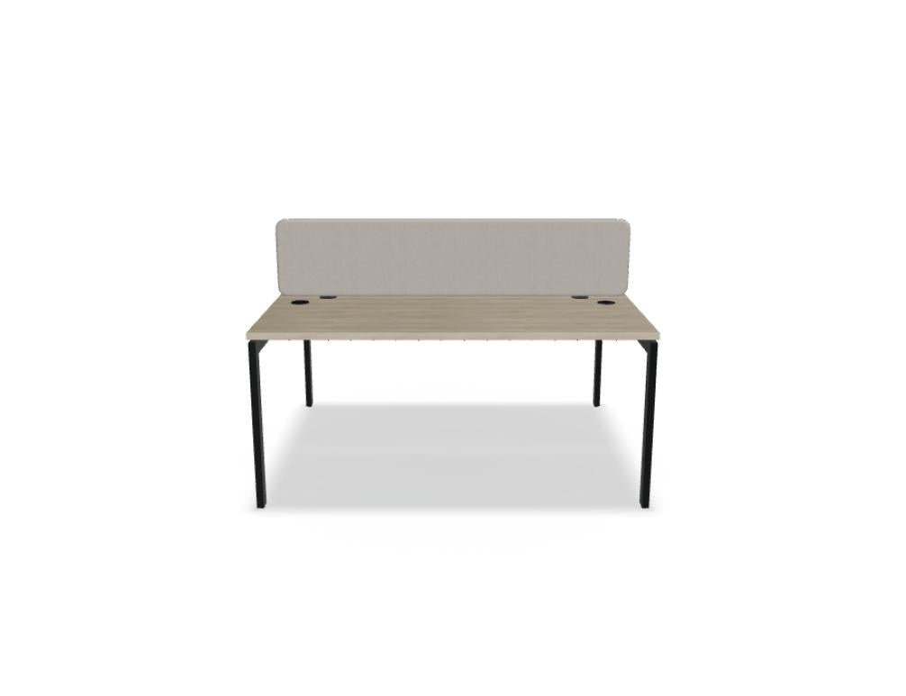 Ogi U Bench BOU46 - Doppelschreibtisch in Honigeiche präsentiert im Onlineshop von KAQTU Design AG. Schreibtisch ist von Mdd