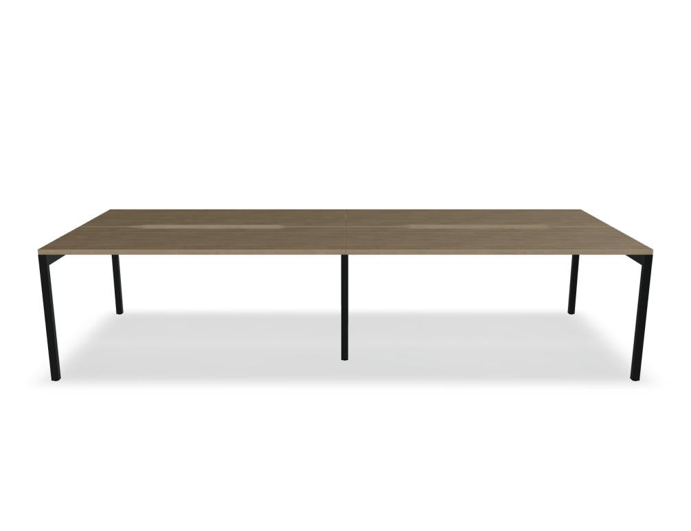 Ogi Y Bench BOY56E2 - Doppelschreibtisch in Honigeiche präsentiert im Onlineshop von KAQTU Design AG. Schreibtisch ist von Mdd