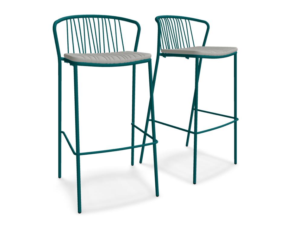 Bris BRS06 - Barhocker, Set von 2 Stück in Gelb präsentiert im Onlineshop von KAQTU Design AG. Outdoor-Barstuhl ist von Mdd