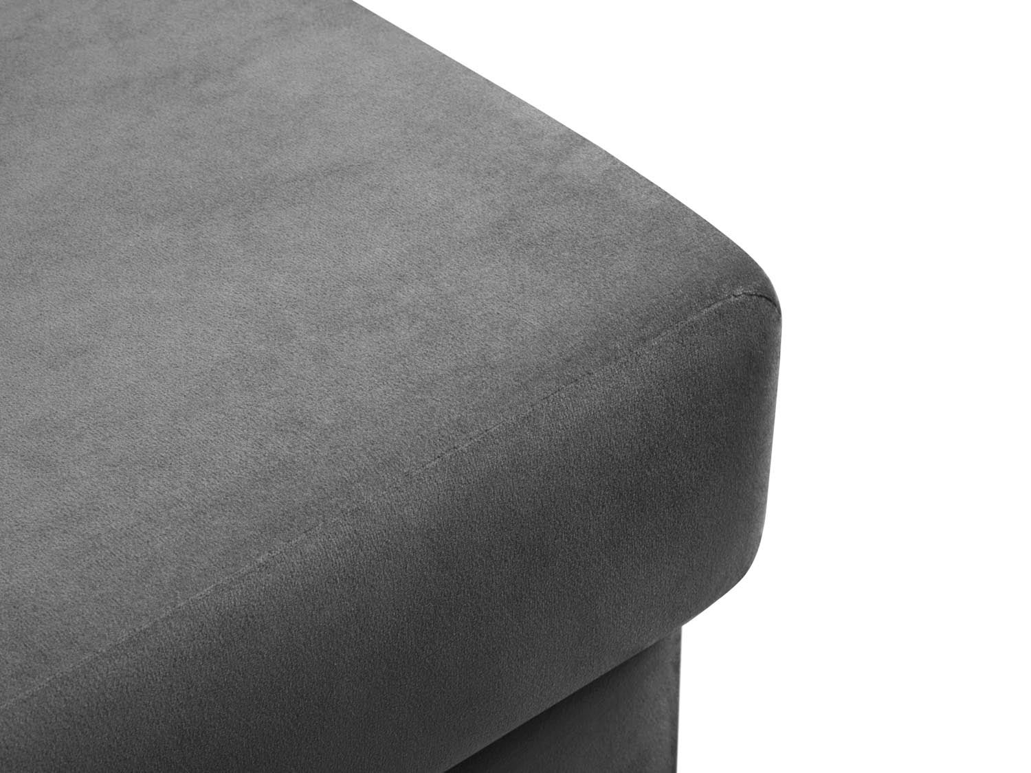 Moderner Kyoto Pouf mit 70 cm Durchmesser in zartem Hellgrau, ideal für gemütliche Sitzgelegenheiten und stilvolle Wohnraumgestaltung.