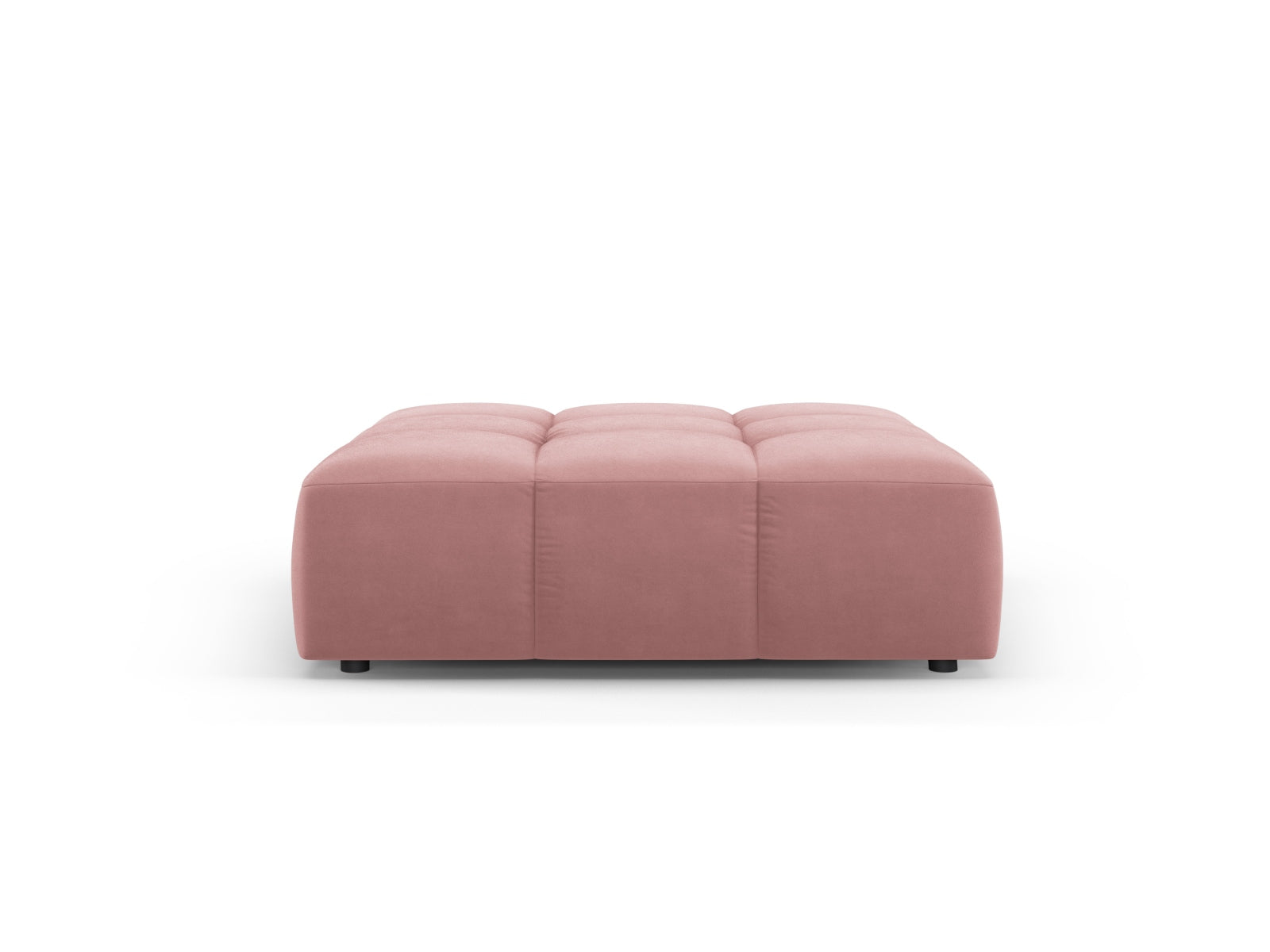 Stylischer 1-Sitzer Pouf Moritz in Pink-Bluvel, ideal für moderne Wohnräume. Hochwertiges Design von Cosmopolitan Design.