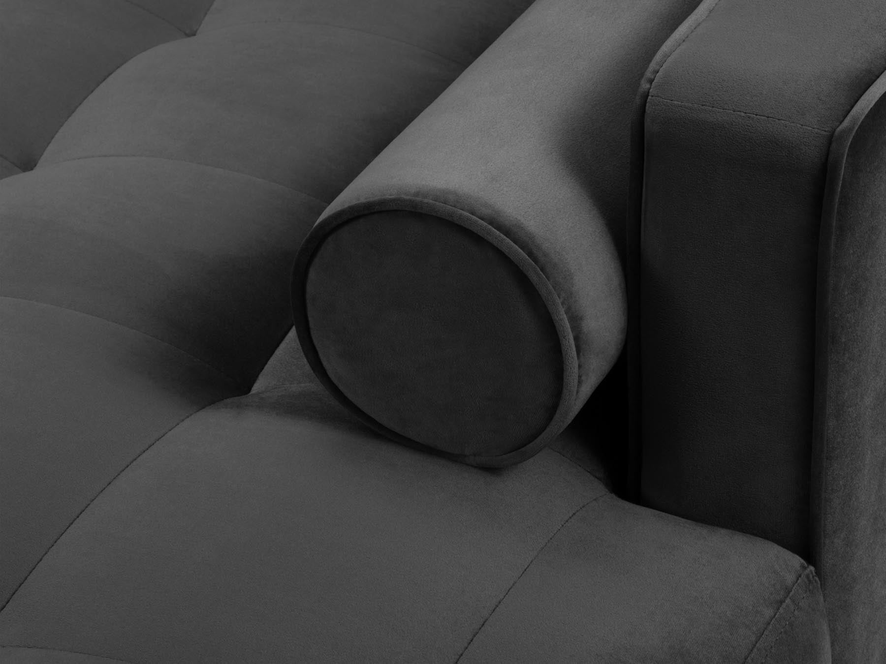 Modernes 4-Sitzer Ecksofa rechts Aspen in zeitlosem Dunkelgrau, perfekt für gemütliche Stunden und stilvolle Einrichtung.