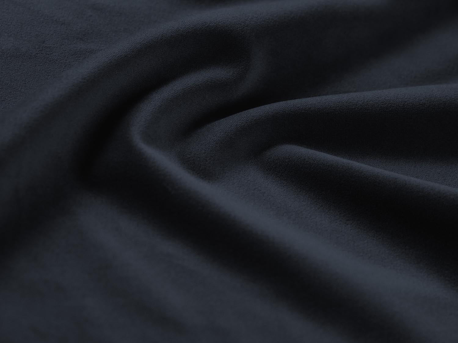 Stilvolles Kyoto Velour Panoramic Sofa in Blau, 7-Sitzer mit praktischem Stauraum und umwandelbarer Schlaffunktion für entspannte Nächte.