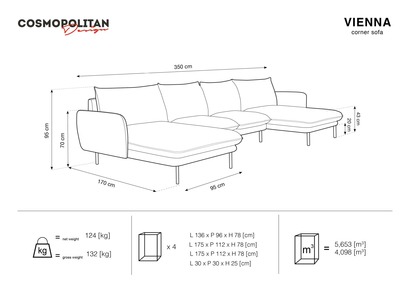 Elegantes 6-Sitzer Sofa mit luxuriösem Veloursbezug in Beige und Schwarz, ideal für moderne Wohnkonzepte und gemütliche Zusammenkünfte.