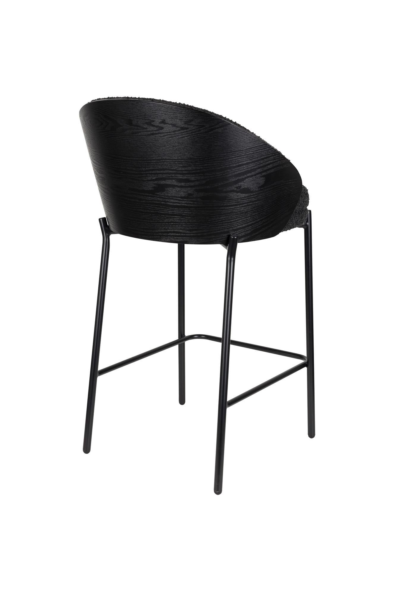 Entdecken Sie den Barstuhl Rodin Bouclé Black von Dutchbone – stilvoller Komfort und zeitlose Eleganz für Ihre Einrichtung.