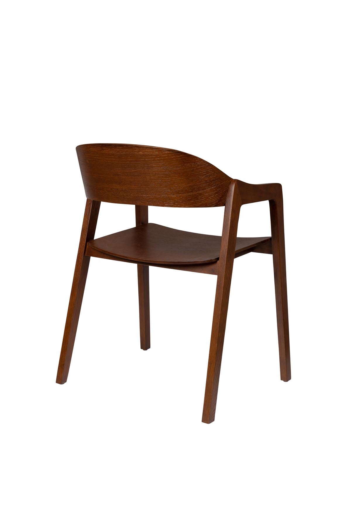 Eleganter Stuhl Westlake von Dutchbone mit komfortablen Armlehnen, ideal für moderne Esszimmer und stilvolle Wohnräume.