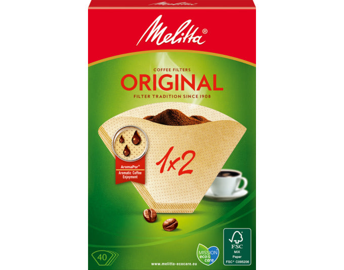 MELITTA Filtertüten 1x2 40 Stück in  präsentiert im Onlineshop von KAQTU Design AG. Filter ist von MELITTA