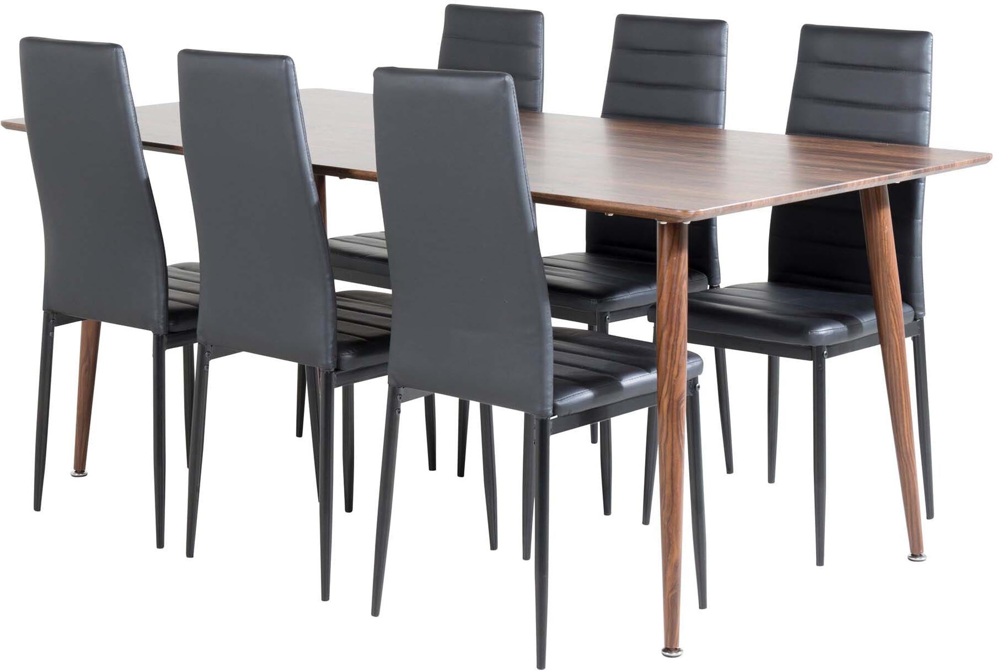 Elegantes Esszimmerset Polar von Venture Home, ideal für 6 Personen. Hochwertige Verarbeitung und stilvolles Design für jeden Anlass.