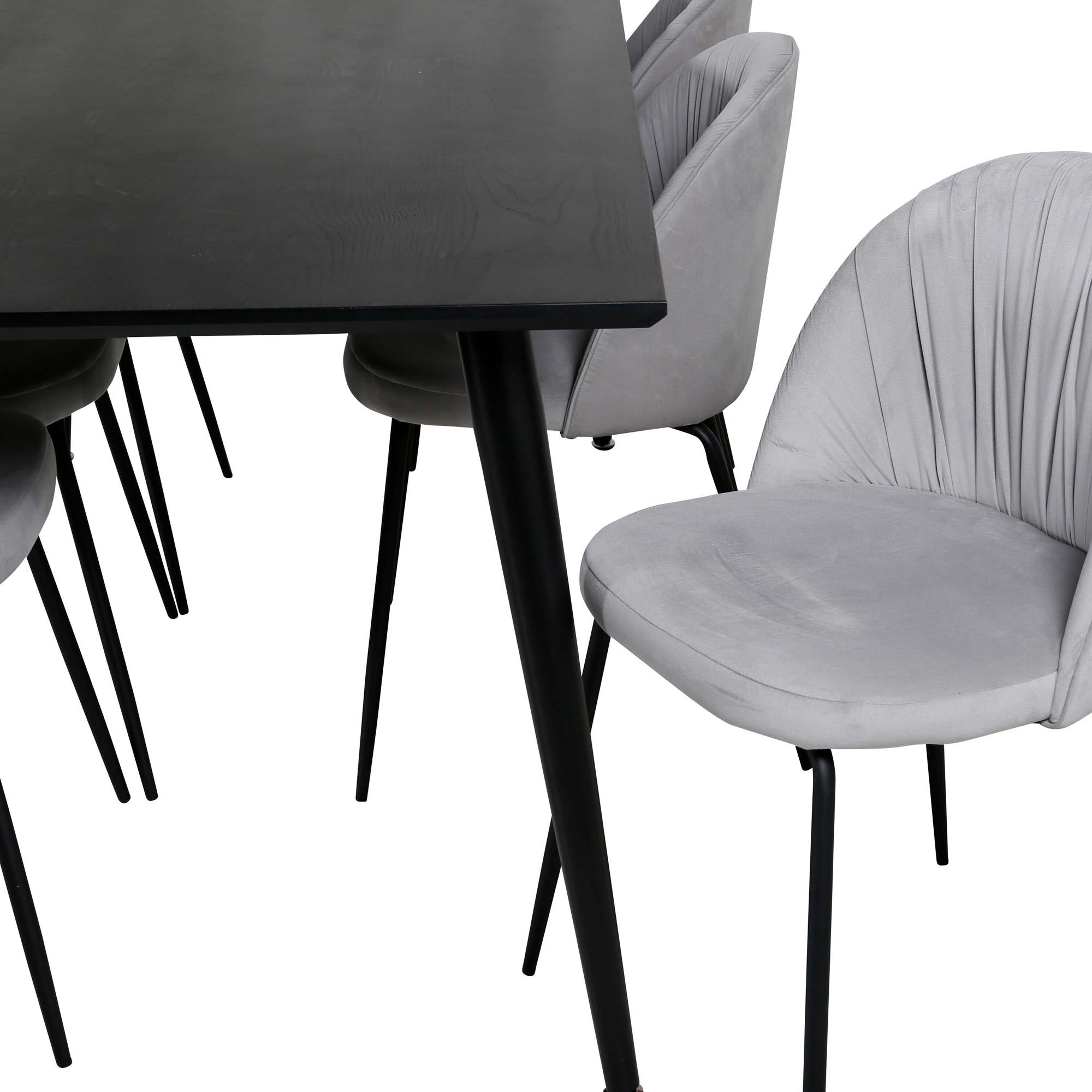 Esszimmerset Dipp mit 6 Stühlen und 180 cm Tisch von Venture Home, modernes Design, ideal für gesellige Essbereiche.
