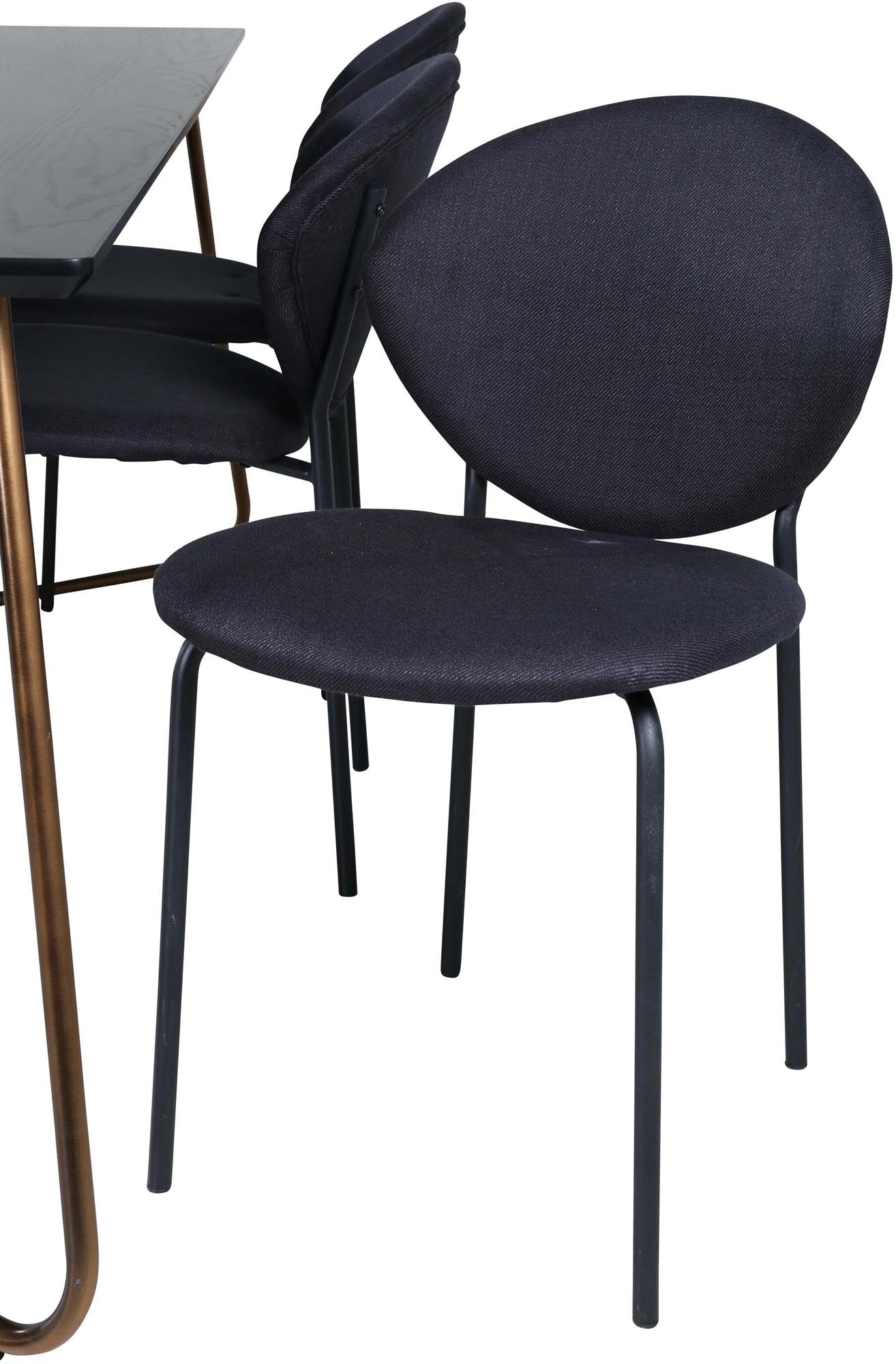 Modernes Esszimmerset Petra mit einem 190 cm langen Tisch und 6 geschmackvollen Stühlen von Venture Home, ideal für stilvolle Essbereiche.