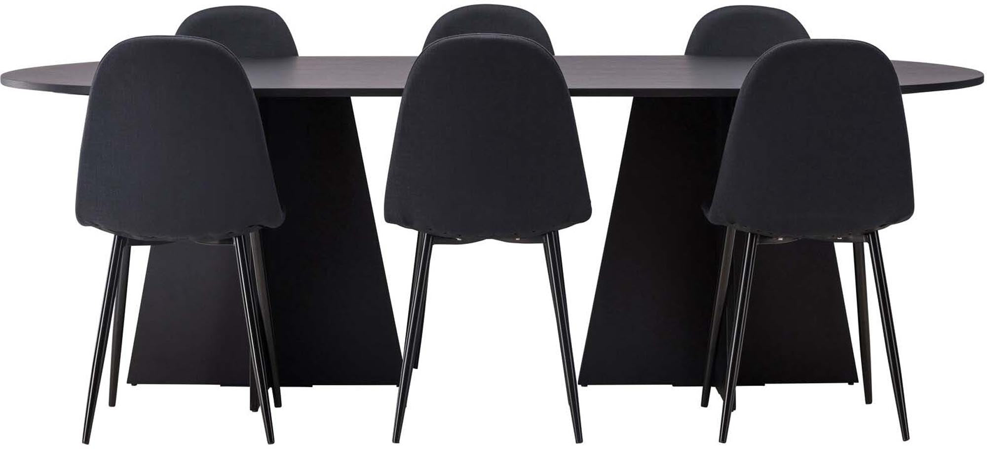 Stilvolles Bootcut Esszimmerset von Venture Home, 230 cm lang, perfekt für gemütliche Dinnerpartys und moderne Wohnräume.