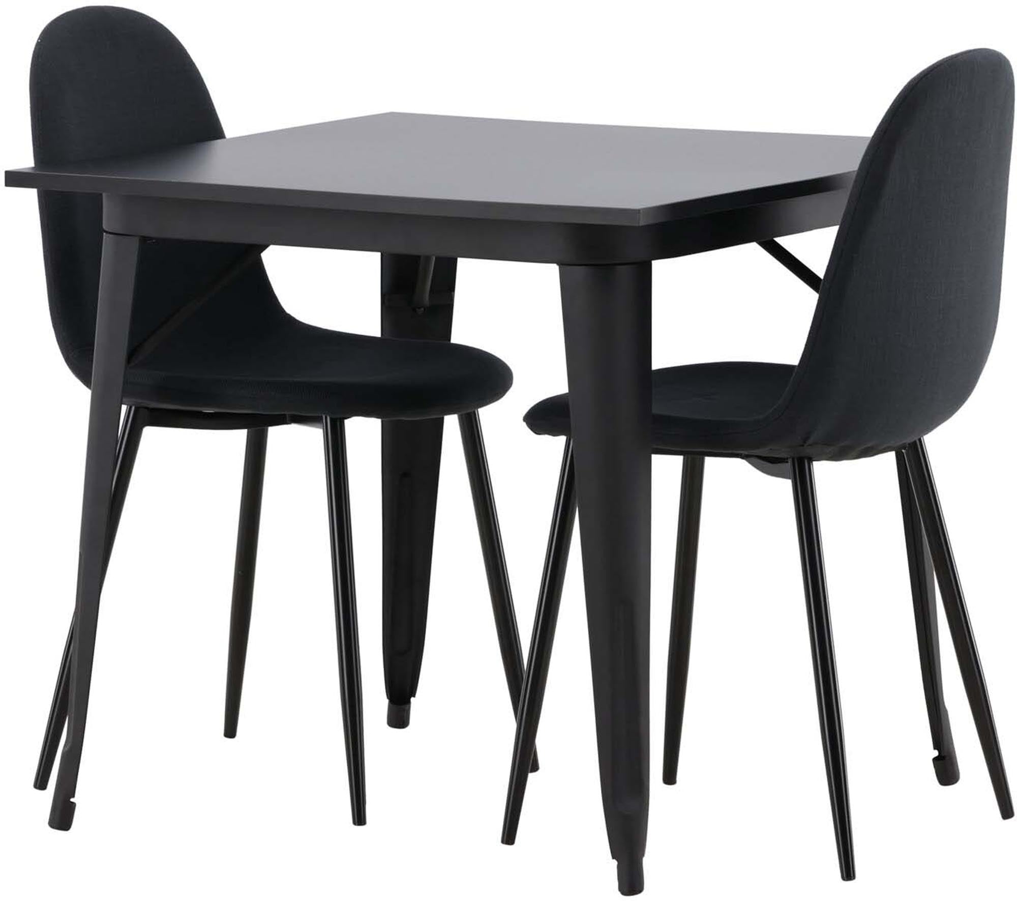 Stilvolles Esszimmerset Tempe mit zwei modernen Polar-Stühlen, perfekt für zeitgemäße Esszimmergestaltung und gesellige Runden.