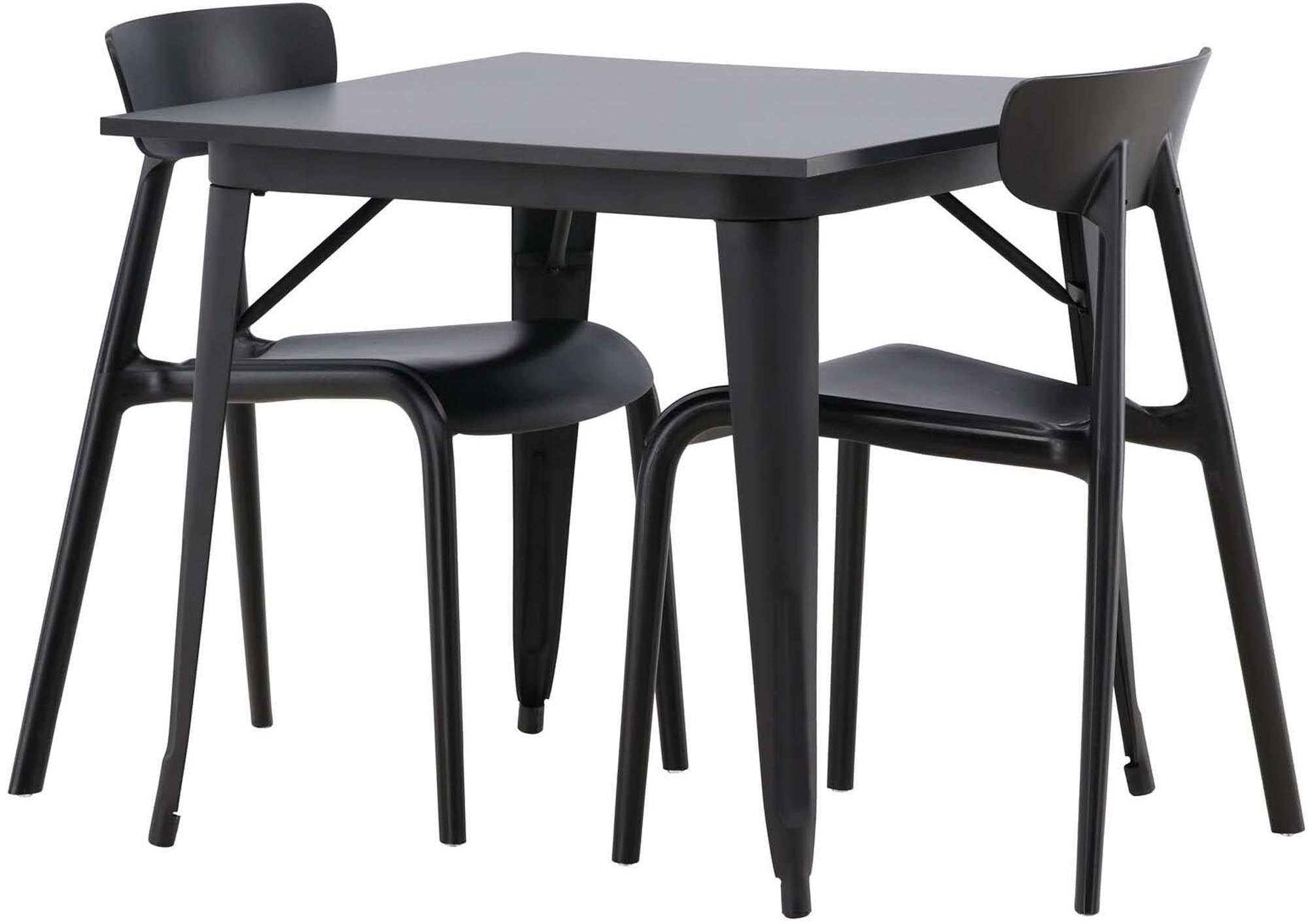 Modernes Esszimmerset von Venture Home, bestehend aus einem stilvollen Tisch und zwei Ursholmen-Stühlen, ideal für gemütliche Essbereiche.