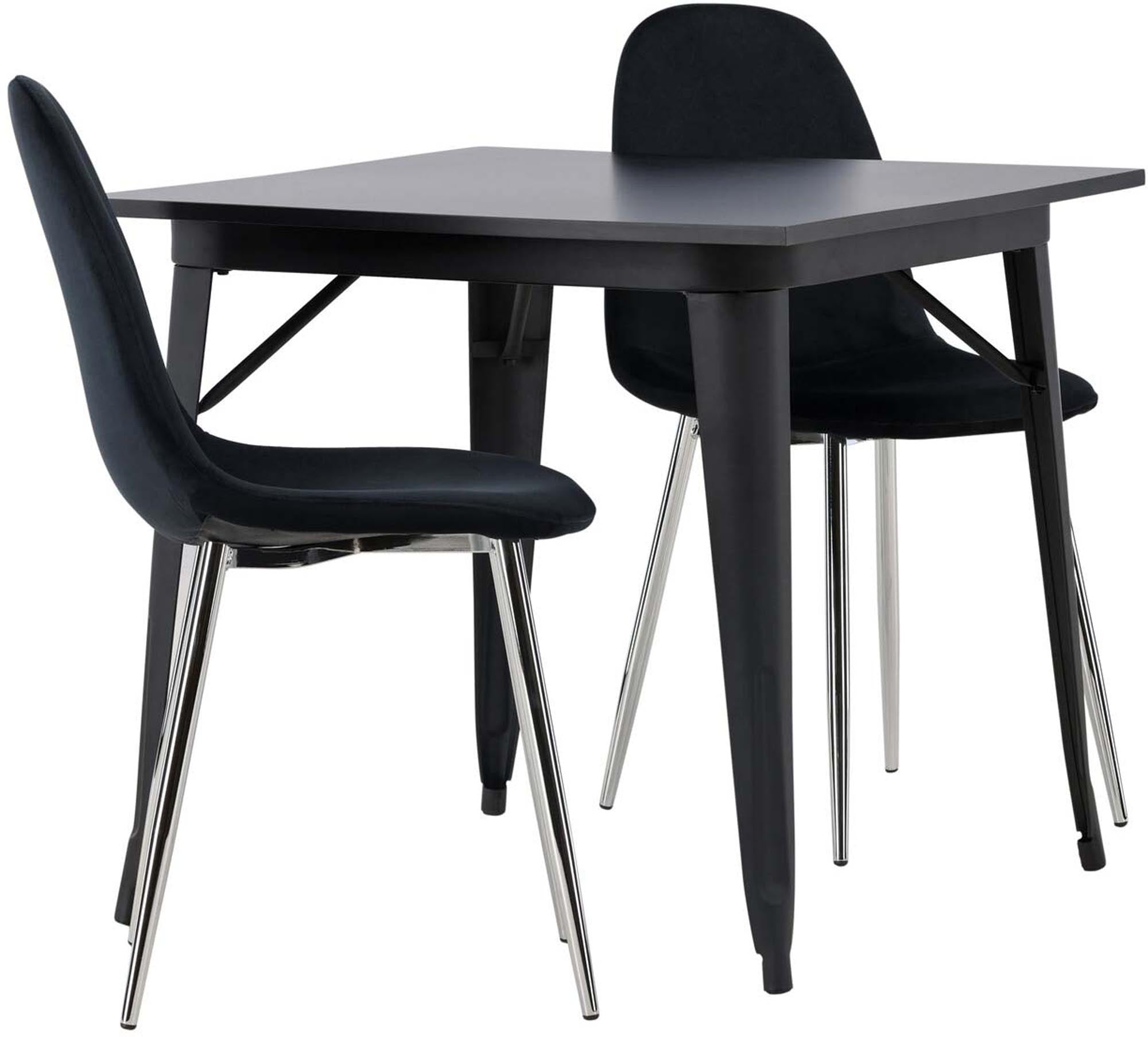 Elegantes Esszimmerset Tempe mit zwei stilvollen Polar-Stühlen, ideal für gemütliche Mahlzeiten und einladende Essbereiche.