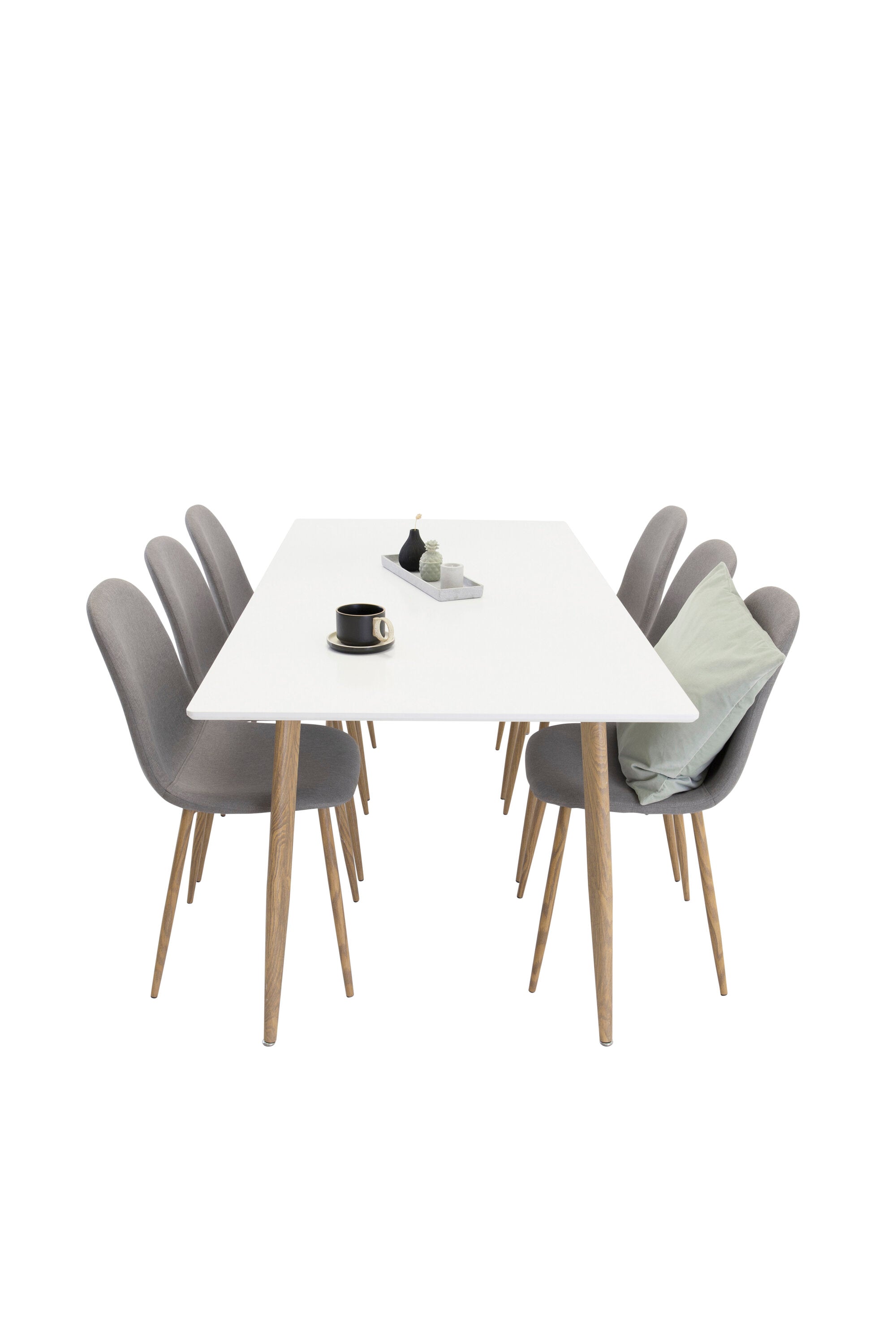 Modernes Esszimmer Set Polar mit stilvollen Stühlen, perfekt für einladende Essräume und gesellige Anlässe.