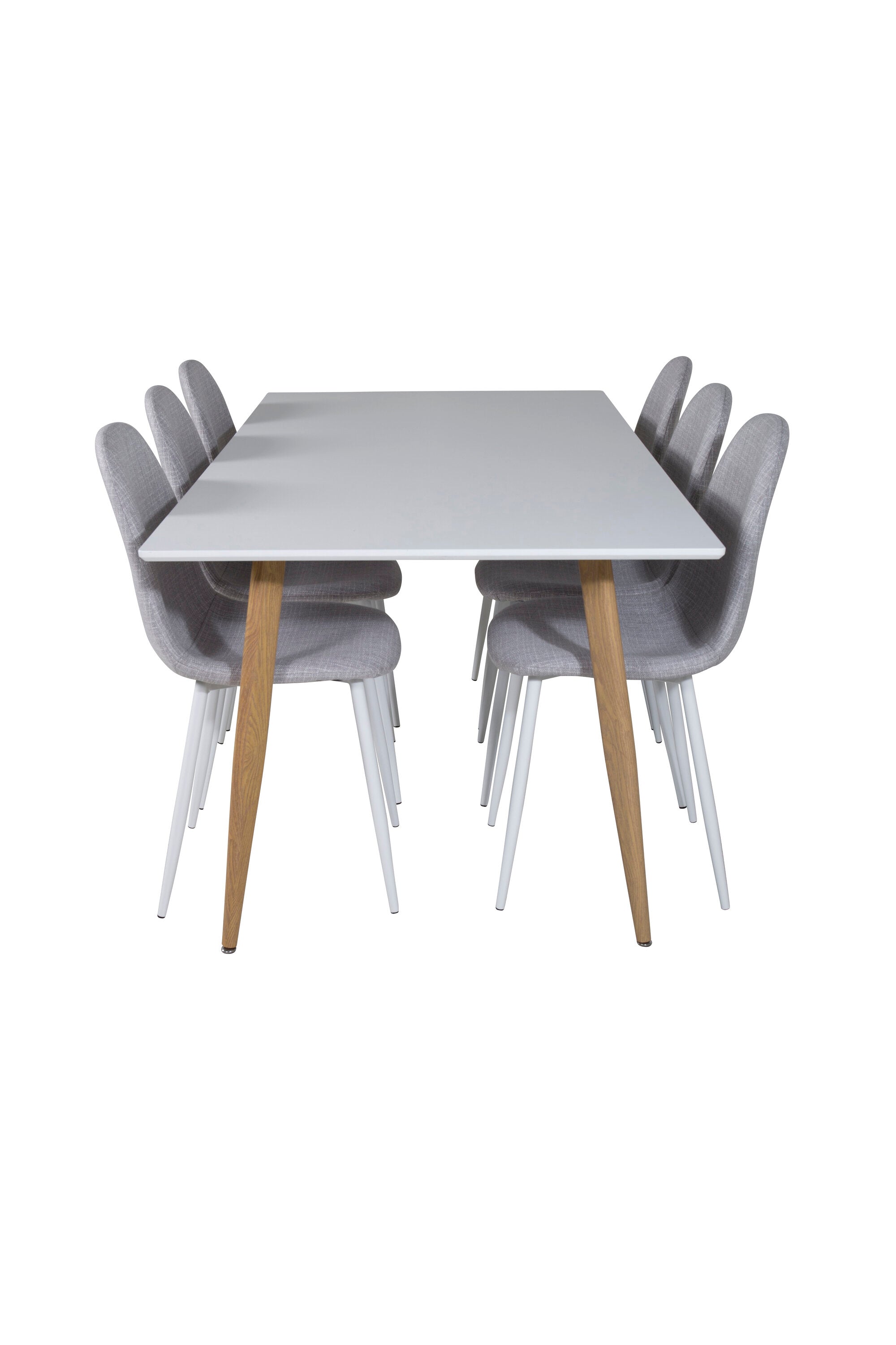 Elegantes Esszimmer Set Polar mit passenden Stühlen, ideal für zeitgemäße Essbereiche und gesellige Zusammenkünfte.