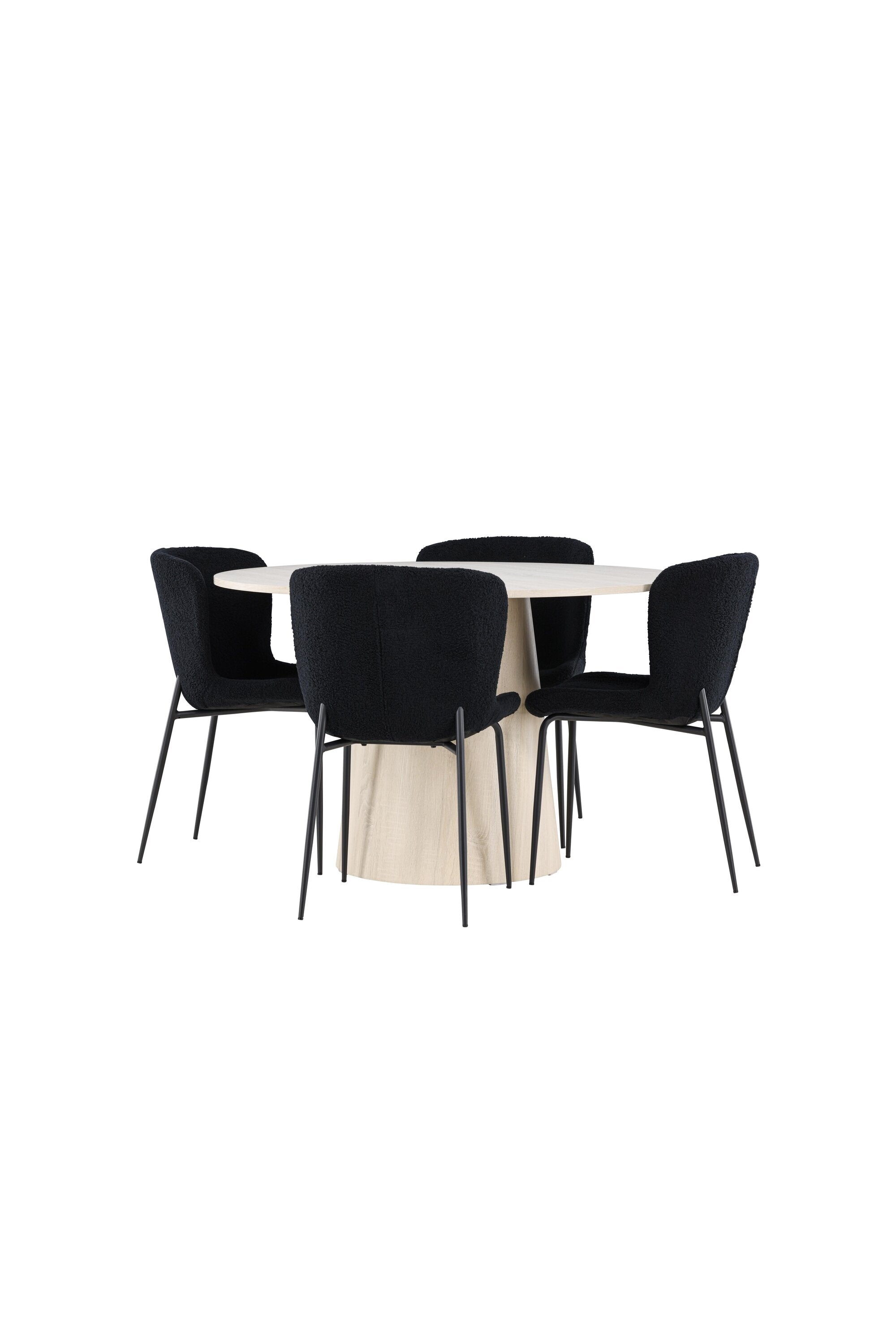 Modernes Esstischset mit dem Lanzo Esstisch und Modesto Esszimmerstuhl, perfekt für gemütliche und stilvolle Esszimmer.
