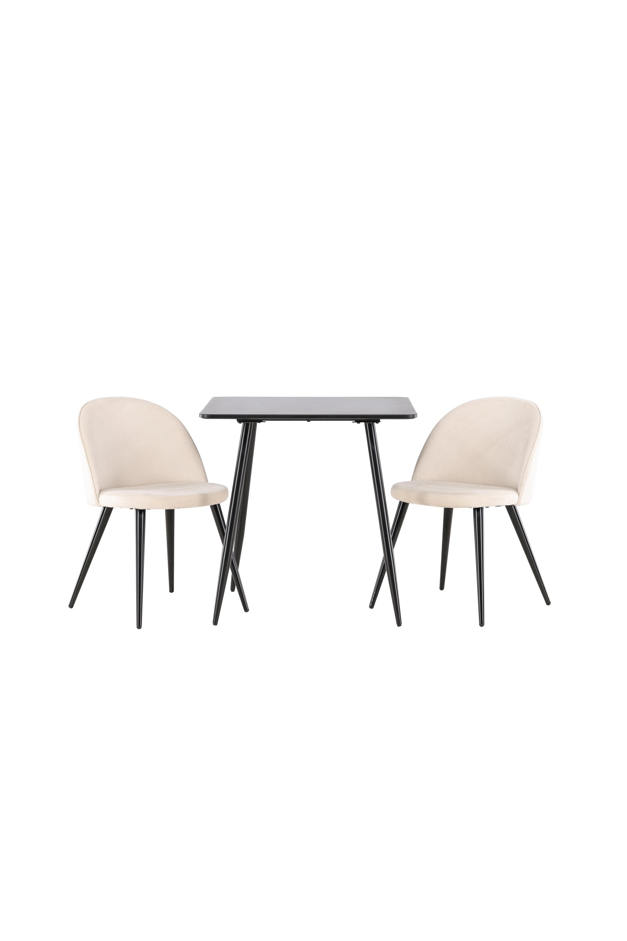 Polar Esstisch mit Velvet Esszimmerstuhl in  präsentiert im Onlineshop von KAQTU Design AG. Esstischset ist von Venture Home