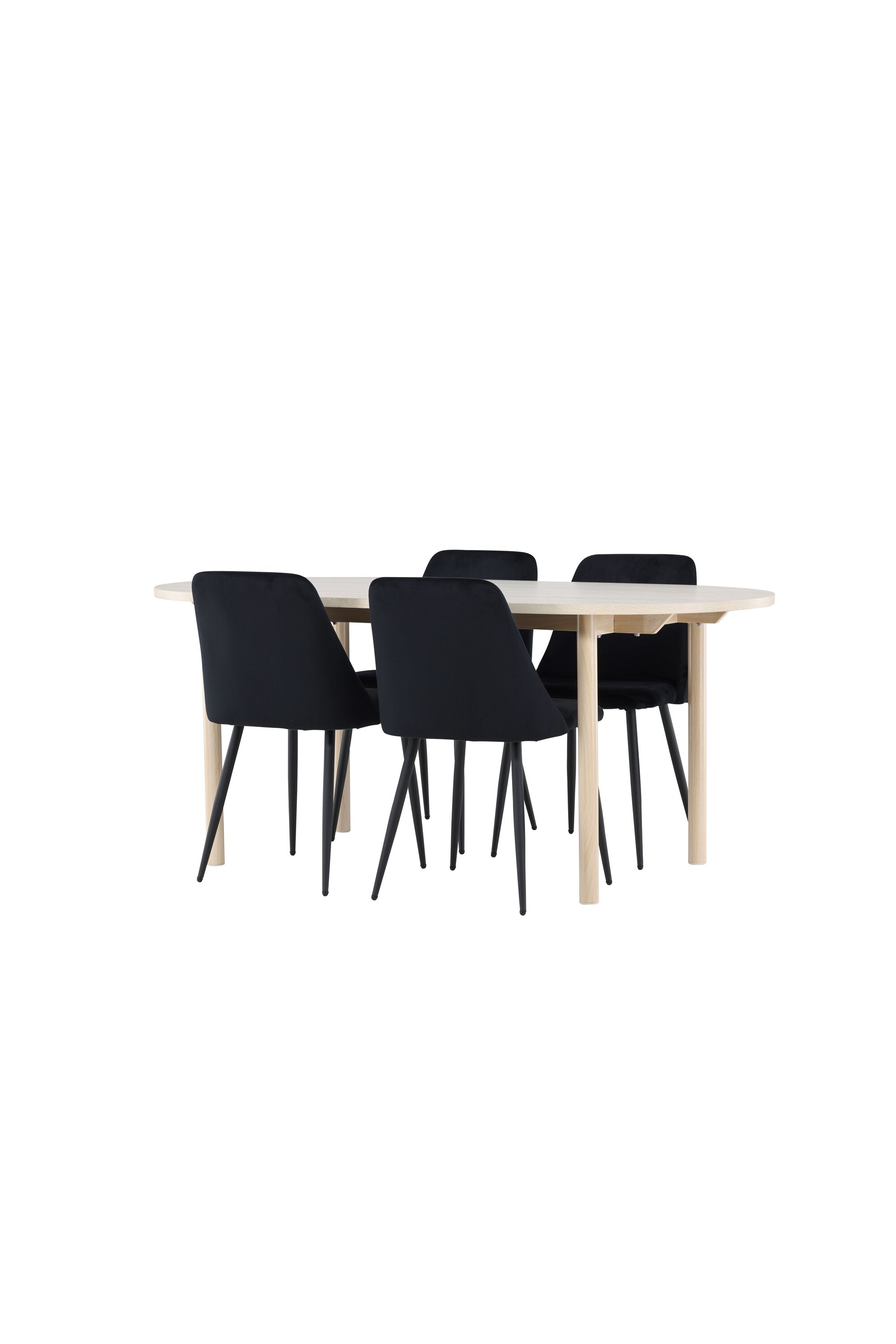 Elegantes Esstischset bestehend aus dem Andy Esstisch und den stilvollen Night Stühlen von Venture Home, perfekt für moderne Esszimmer.