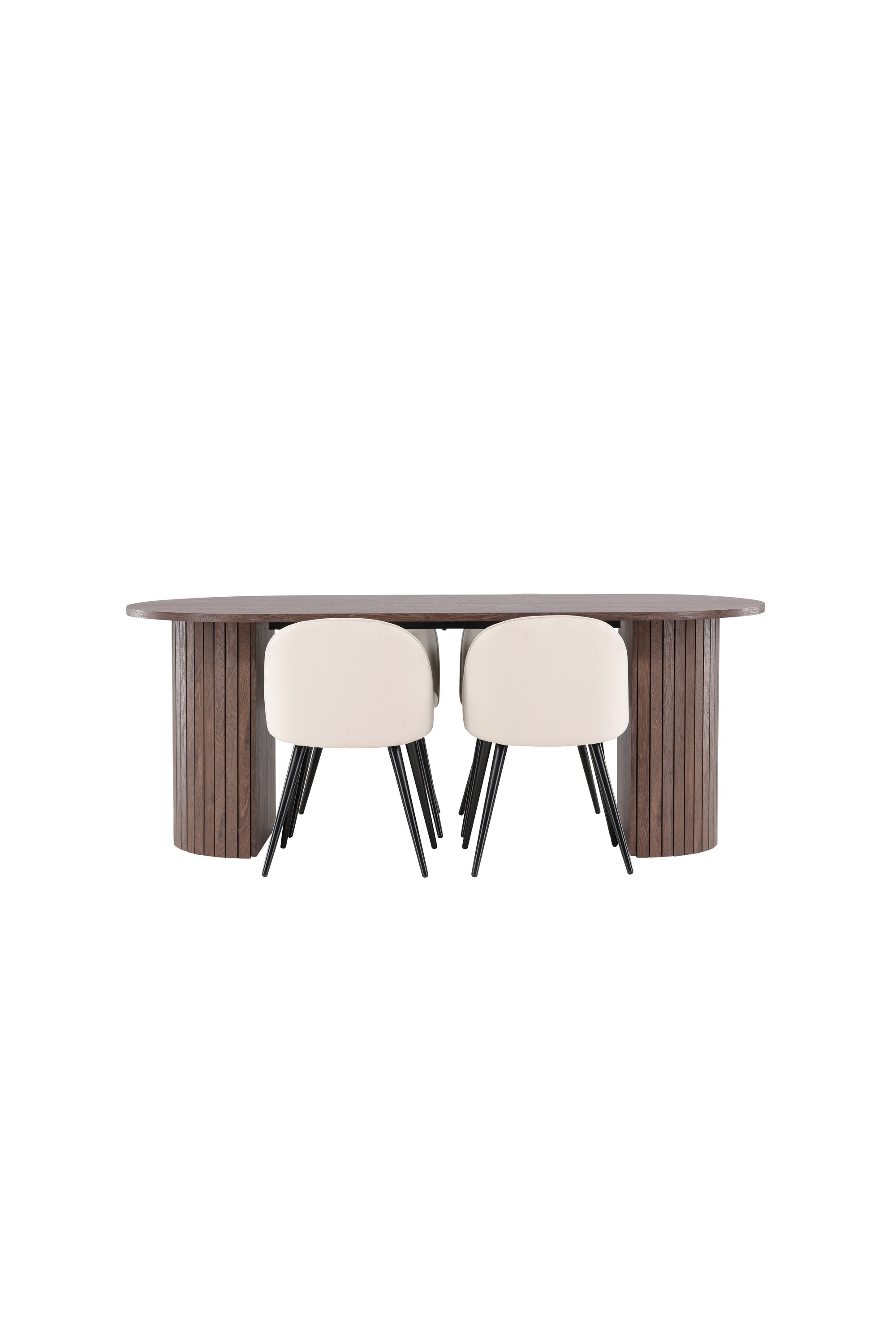Härön Esstisch mit Velvet Esszimmerstuhl in  präsentiert im Onlineshop von KAQTU Design AG. Esstischset ist von Venture Home