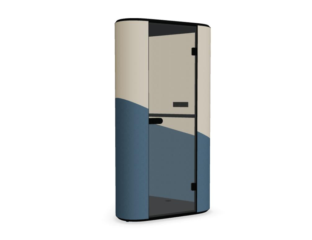 Hana HN01 - kompakte Akustikkabine in Grau präsentiert im Onlineshop von KAQTU Design AG. Telefonkabine ist von Mdd