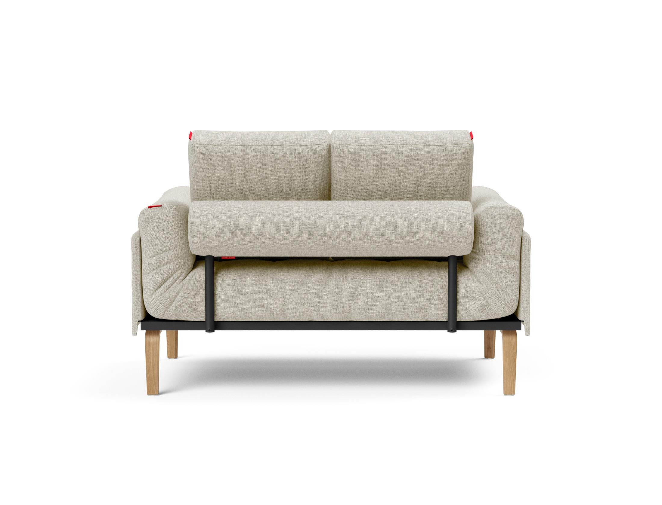 Stylisches Rollo Bow Klappsofa 80 von Innovation Living, ideal für kompakte Wohnräume, ausgestattet mit elegantem Classic-Gestellbezug.