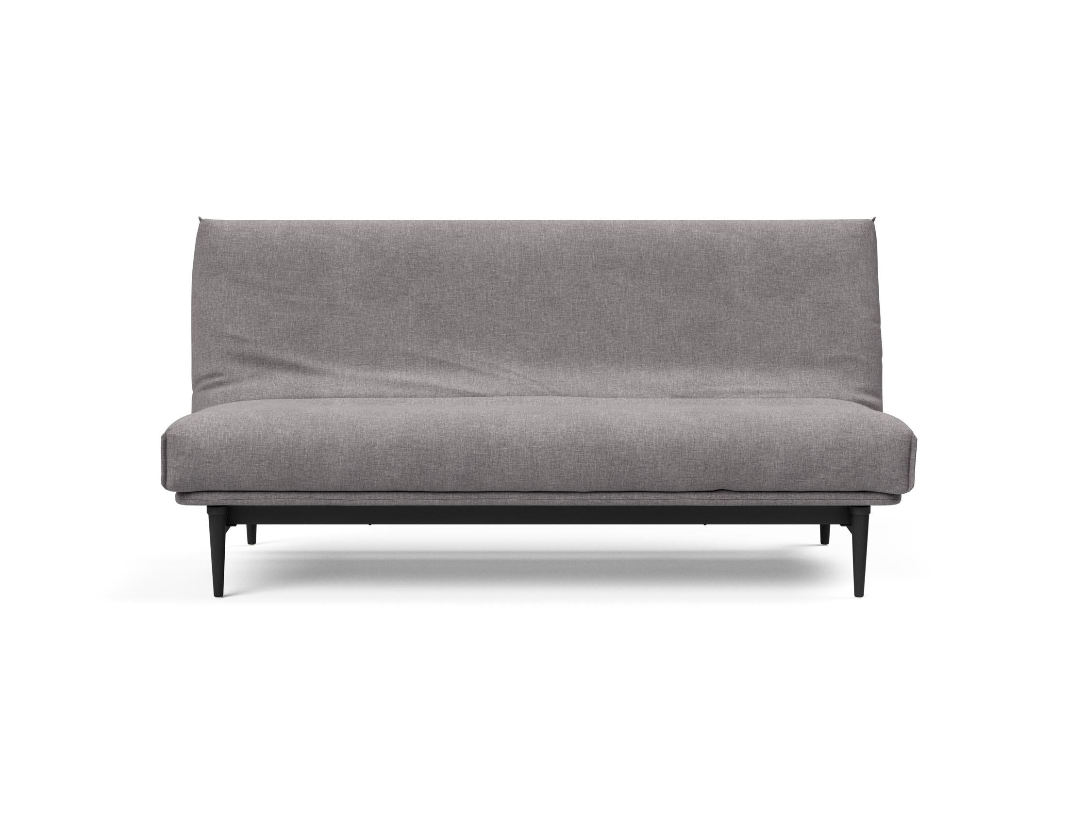 Modernes Bettsofa Colpus 140 in schwarzer Eiche, ideal für stilvolle Wohnräume und flexible Schlaflösungen.
