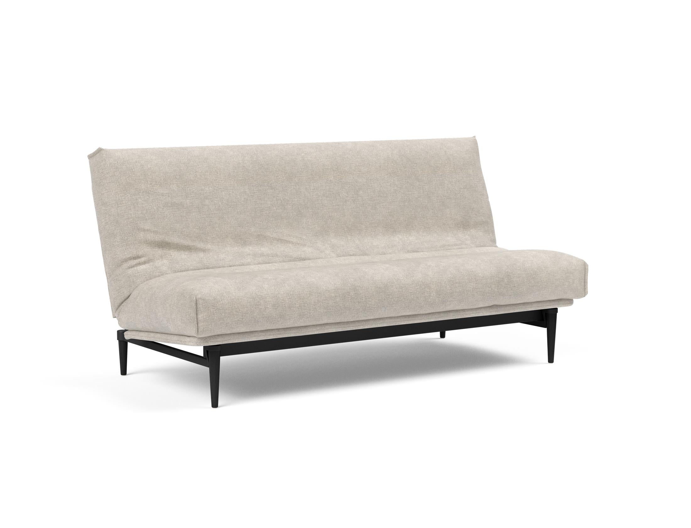 Modernes Colpus Bettsofa in schwarzer Eiche, ausgestattet mit einem weichen Soft Spring Bezug. Perfekt für gemütliche und stilvolle Wohnräume.