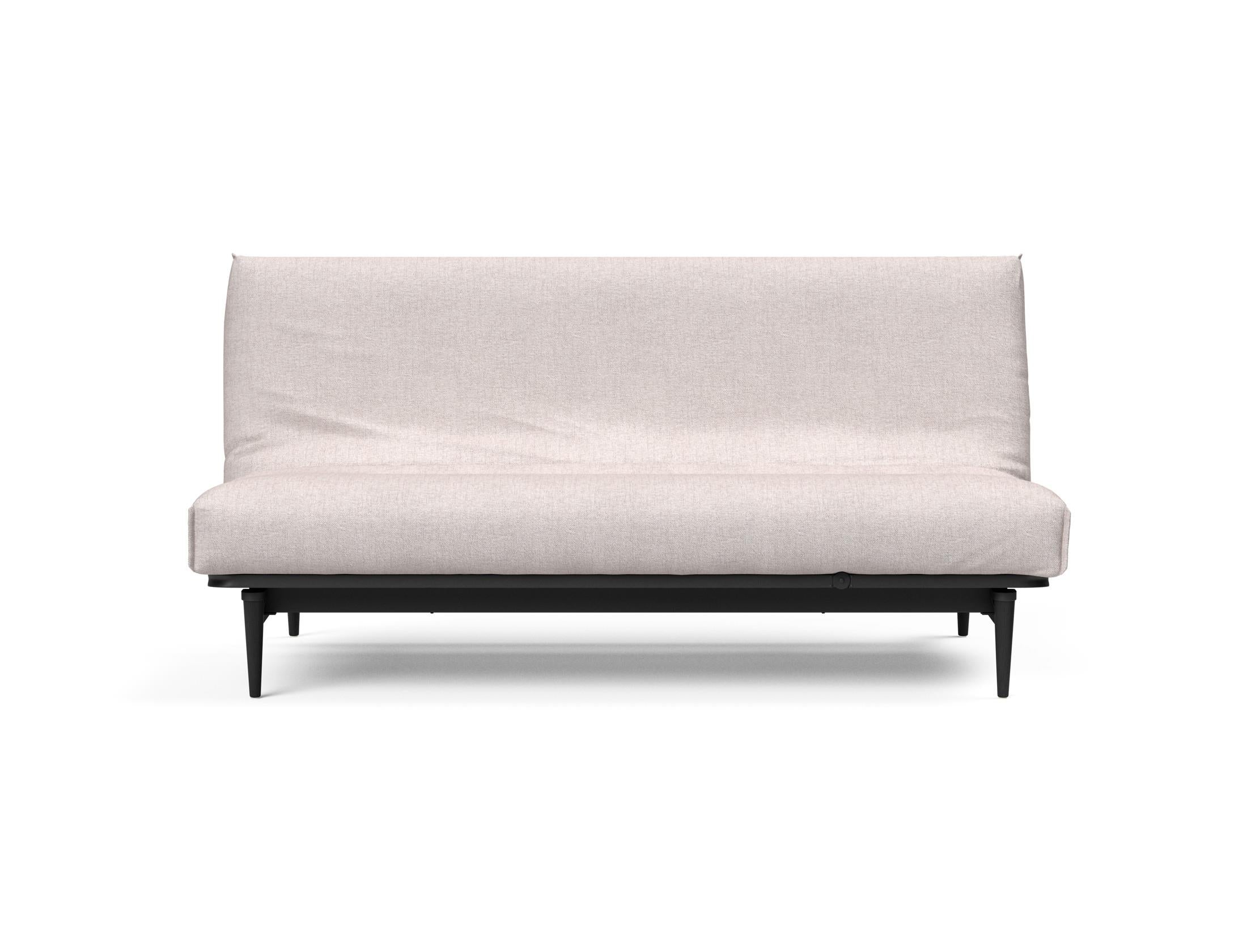 Stylisches Colpus Bettsofa in schwarzer Eiche, ideal für modernes Wohnen, mit weichem Soft Spring Bezug für optimalen Komfort.
