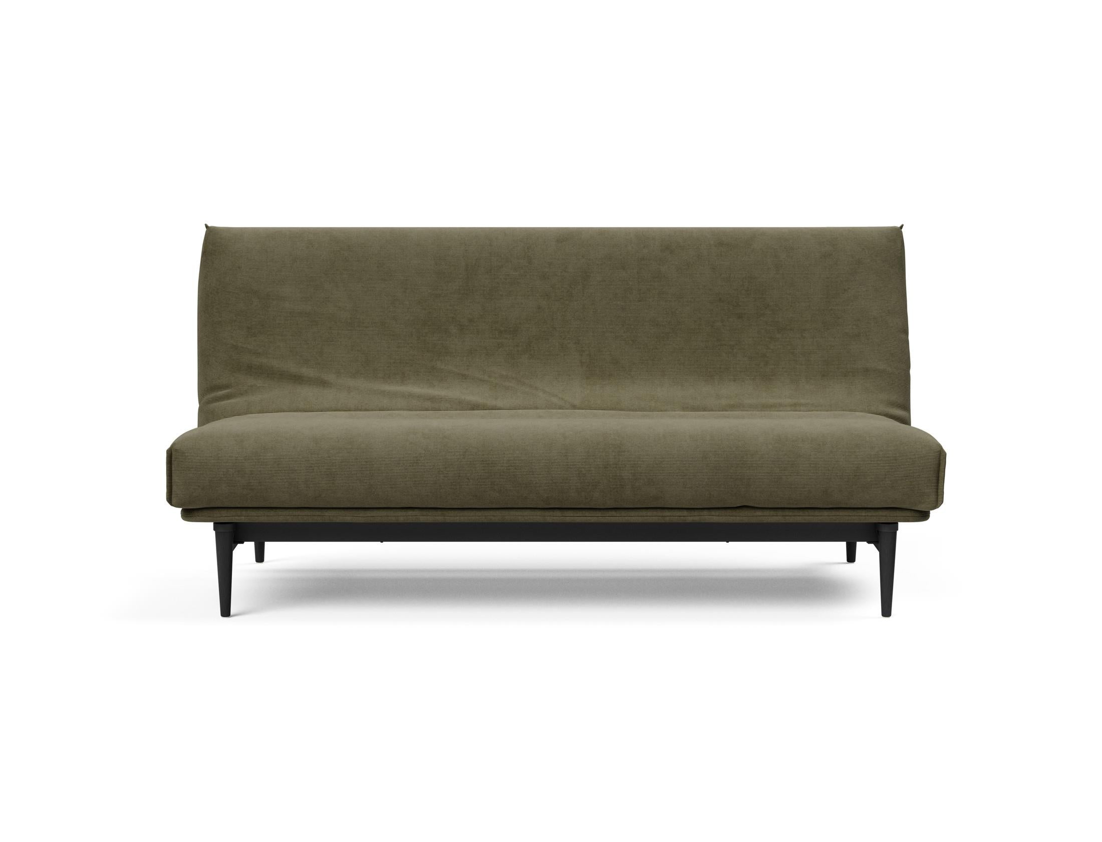 Modernes Colpus Bettsofa in schwarzer Eiche, ausgestattet mit einem komfortablen Soft Spring Bezug, perfekt für entspannte Stunden.
