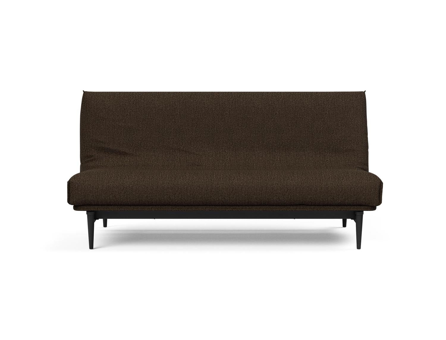 Stylisches Colpus Bettsofa in schwarzer Eiche, ausgestattet mit einem weichen Bezug, ideal für Gäste und stilvolle Wohnräume.