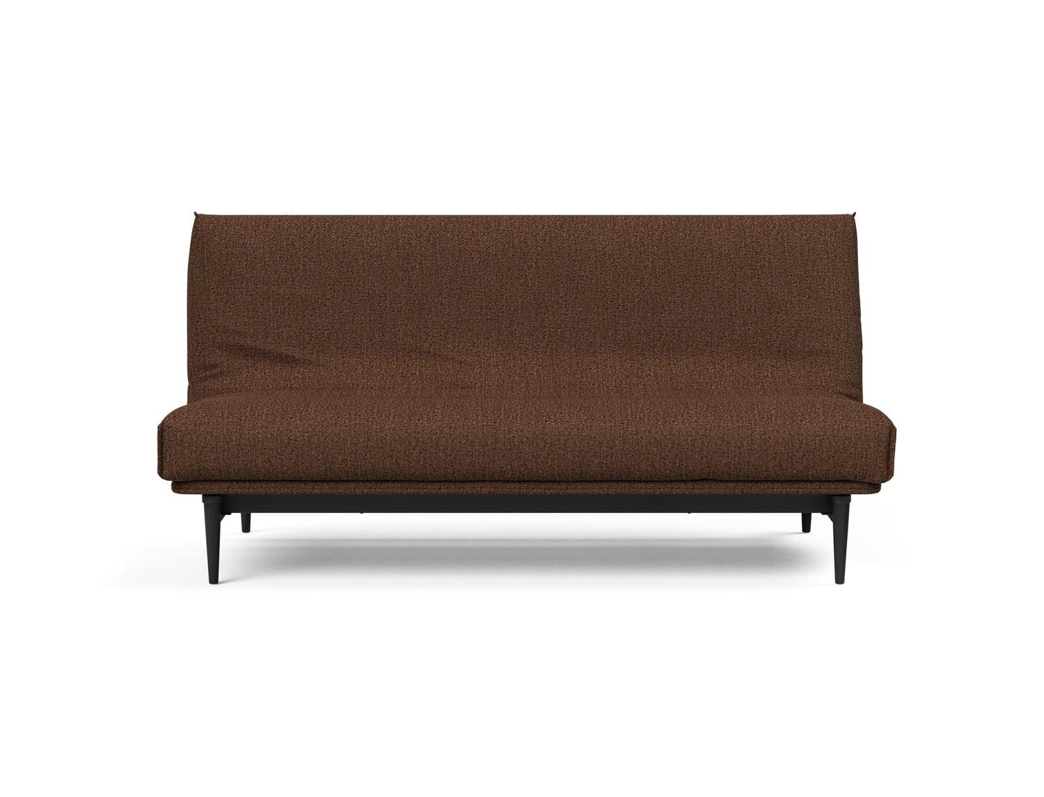 Stylisches Bettsofa Colpus in schwarzer Eiche, mit weichem Soft Spring Bezug, ideal für entspannte Stunden und vielseitige Wohnräume.