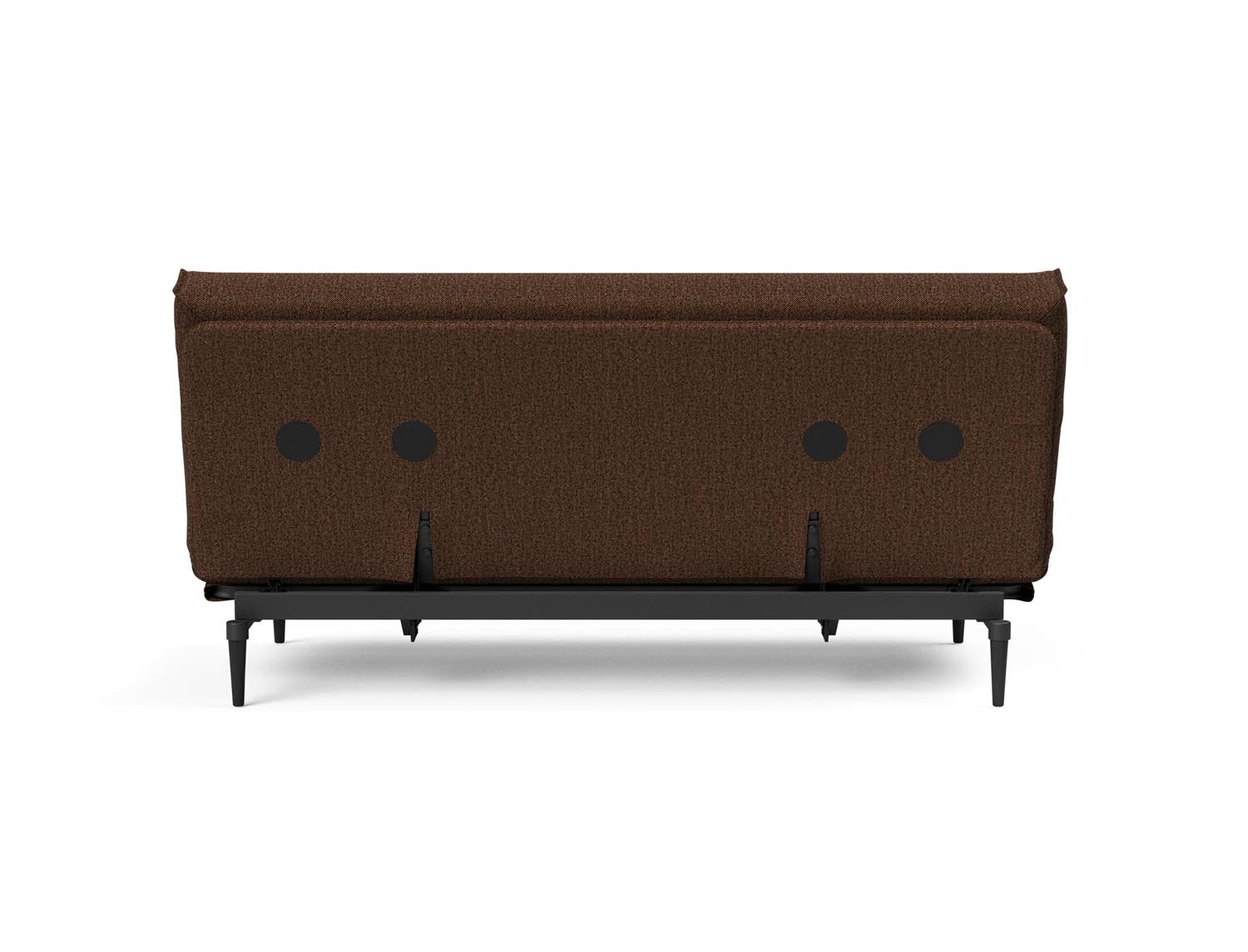 Stylisches Colpus Bettsofa in schwarzer Eiche, ausgestattet mit einem weichen Soft Spring Bezug, perfekt für zeitgemäße Wohnräume.