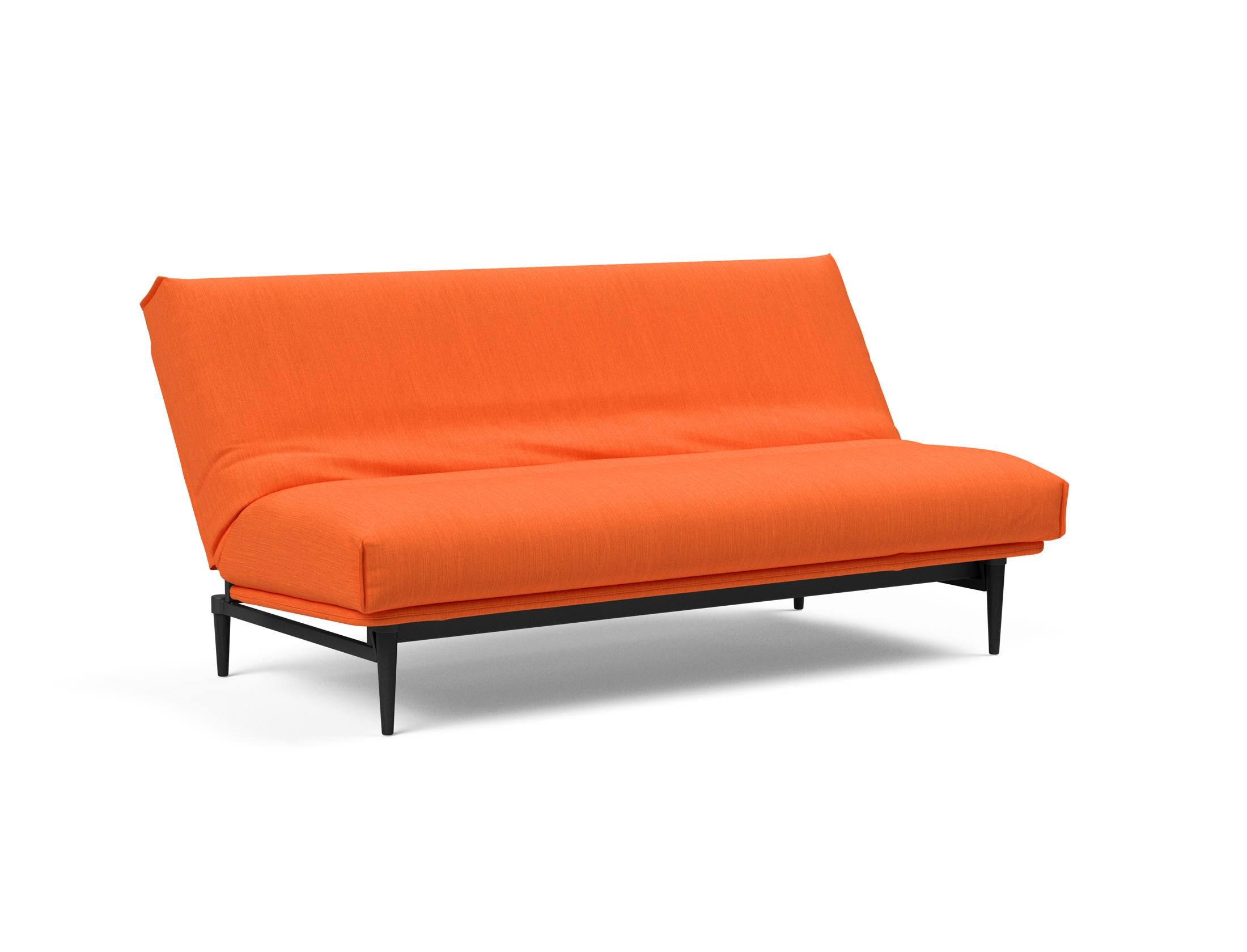 Stylisches Colpus Bettsofa in schwarzer Eiche, mit komfortablem Soft Spring Bezug, ideal für vielseitige Wohnräume und Gästezimmer.